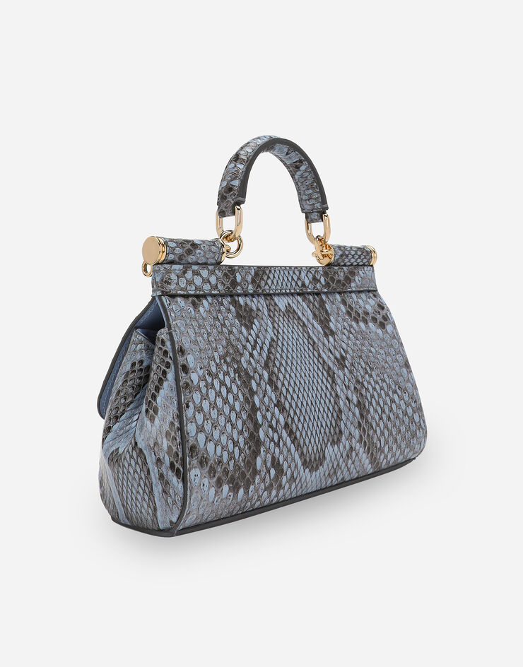 Dolce & Gabbana Sac à main Sicily petit format Bleu Clair BB7116A2111