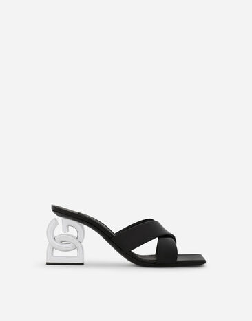 ${brand} Mule aus glänzendem Kalbsleder mit Absatz 3.5 ${colorDescription} ${masterID}