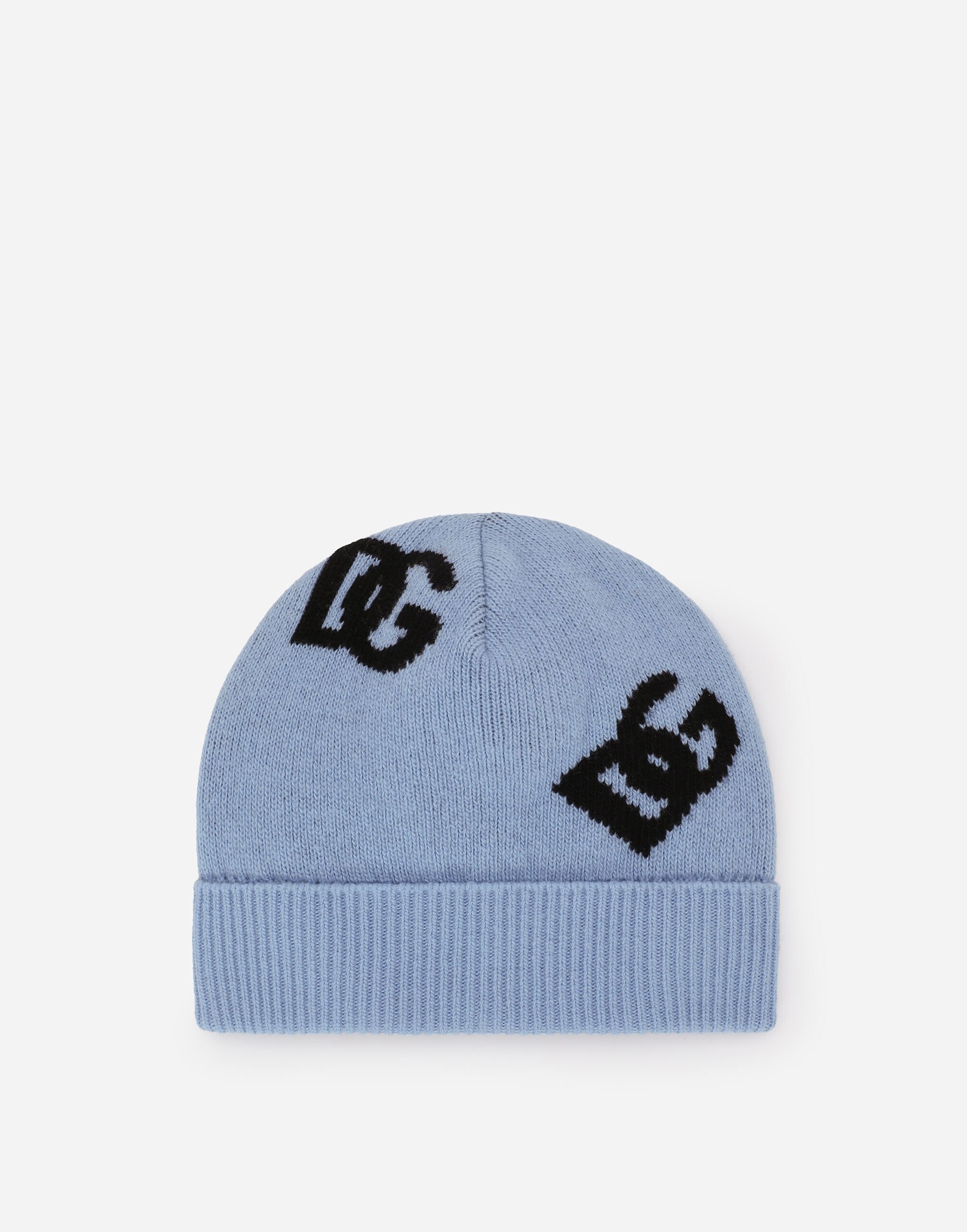 ${brand} Wool jacquard hat with DG logo ${colorDescription} ${masterID}