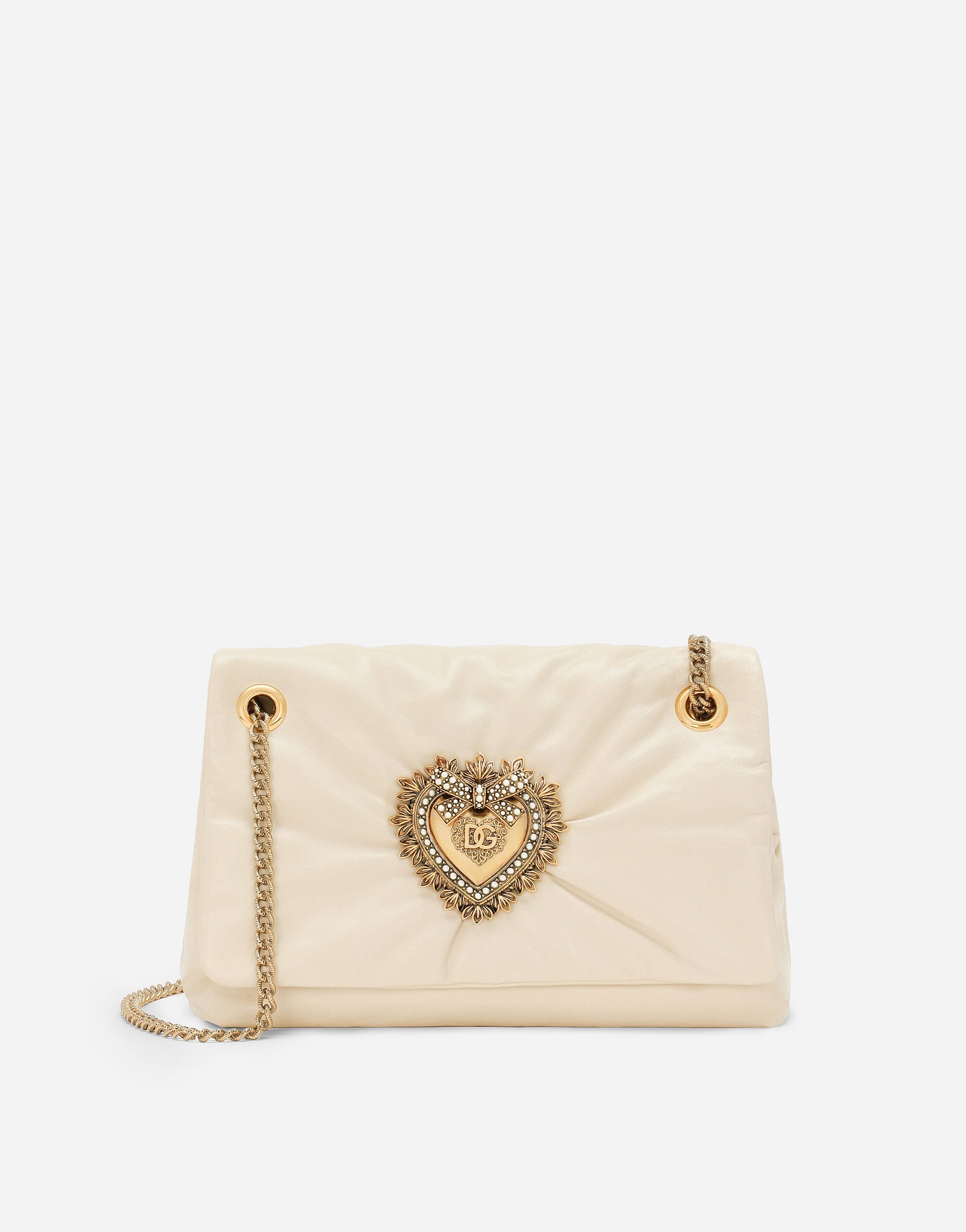 Dolce & Gabbana Medium Devotion Soft bag Yellow BB7158AW437