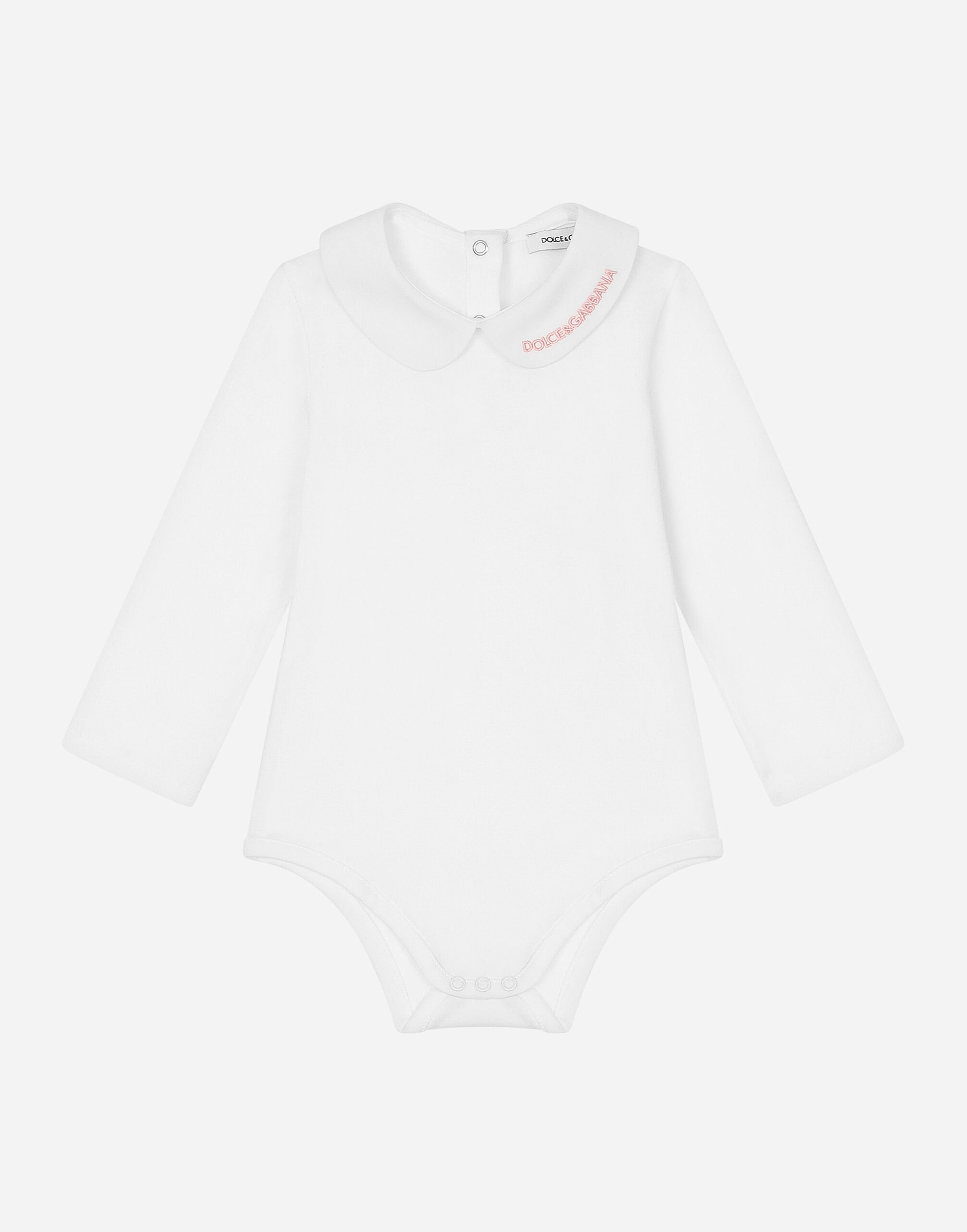 ${brand} Long-sleeved babygrow with embroidered collar ${colorDescription} ${masterID}