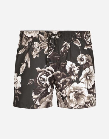Dolce & Gabbana Swim shorts with floral print Multicolor G5LY0DG8LA5