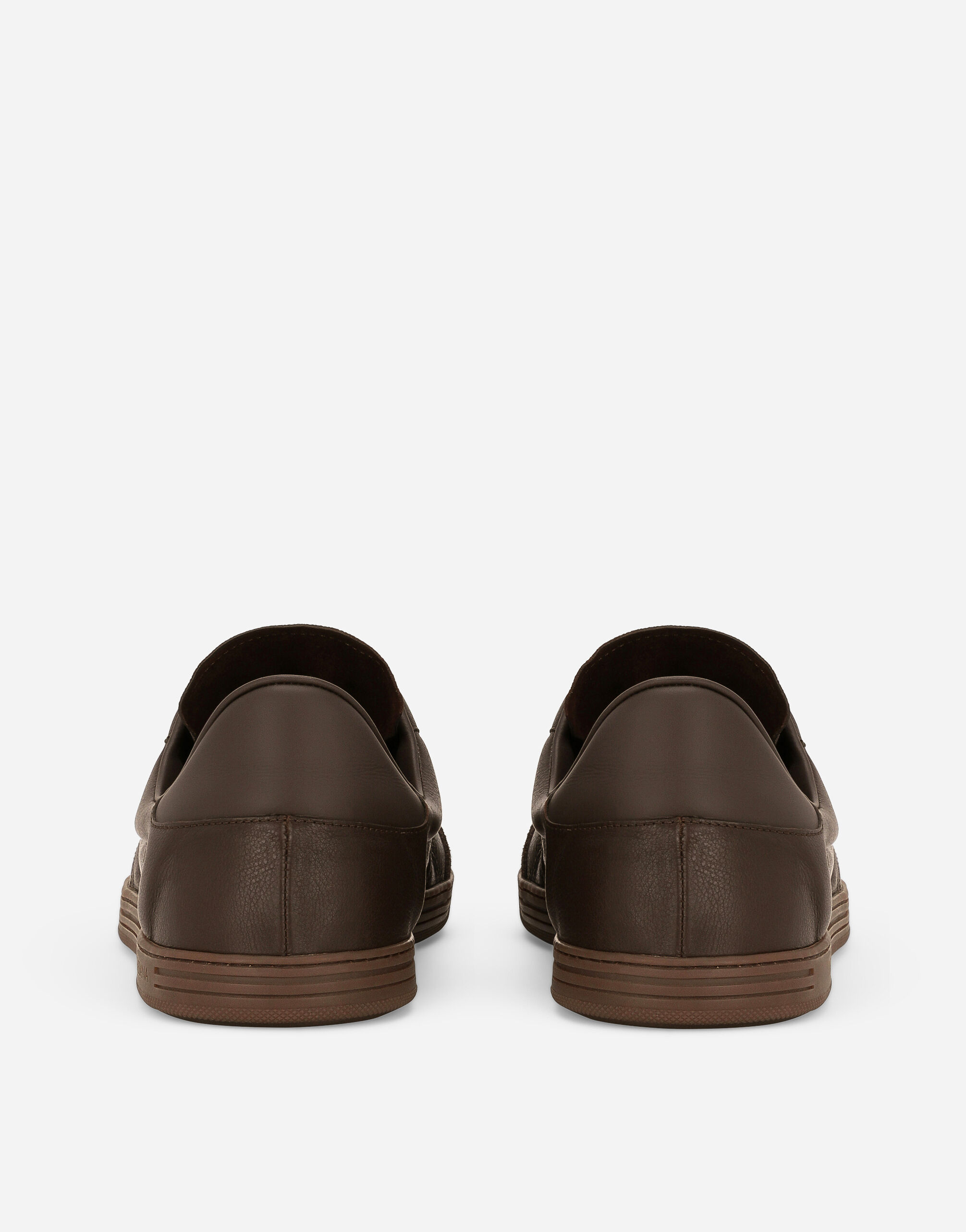 Saint Tropez calfskin sneakers in Brown for | Dolce&Gabbana® US