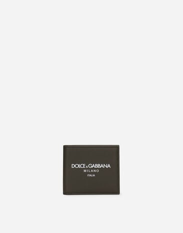 Dolce & Gabbana Bifold-Geldbörse aus Kalbsleder Schwarz BP3259AG182