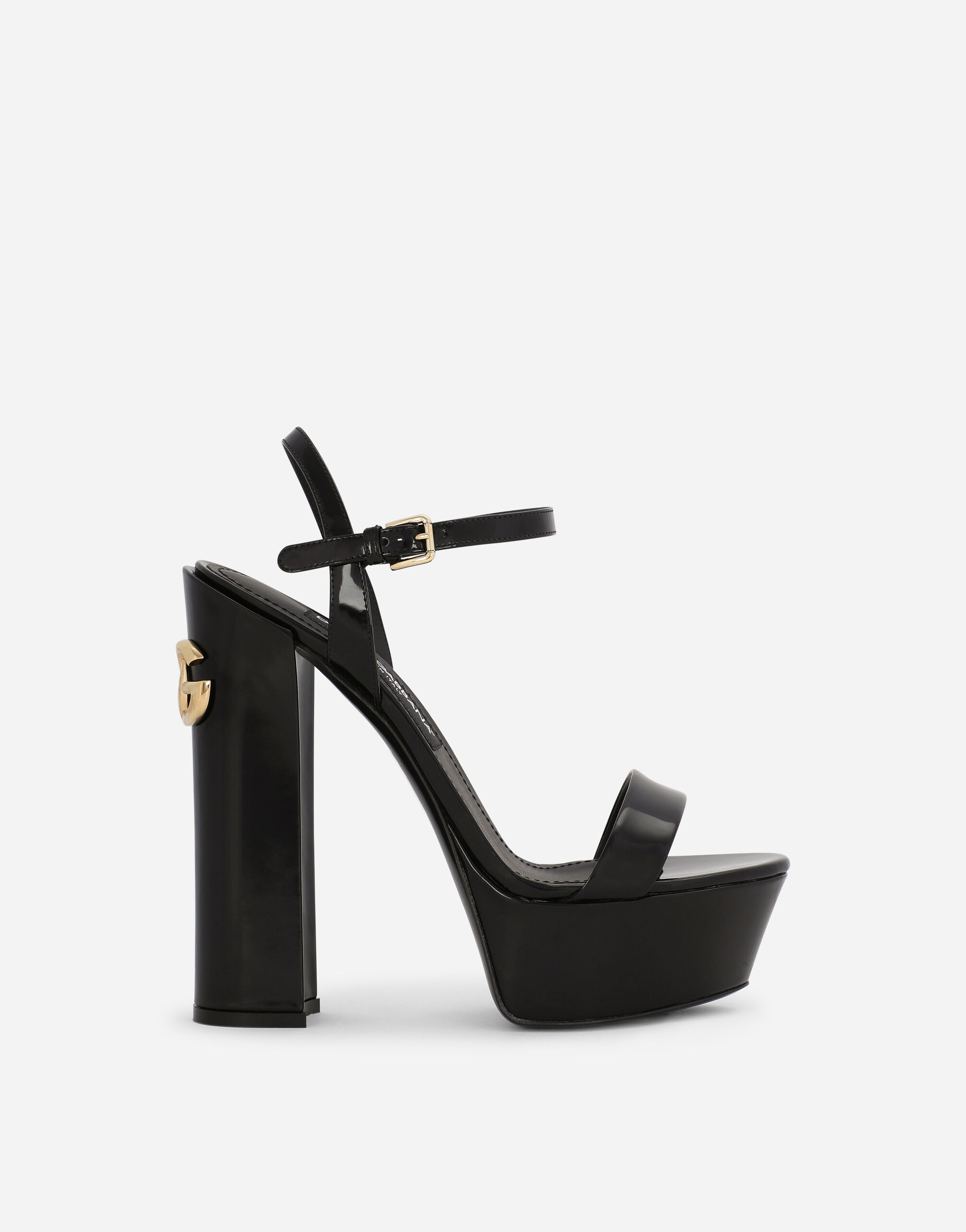 Sandalo sale platform nero