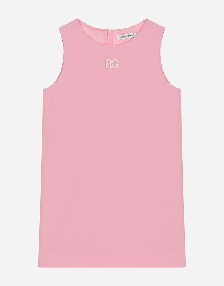 Dolce & Gabbana Мини-платье А-силуэта из кади розовый L53DF1G7M4Q