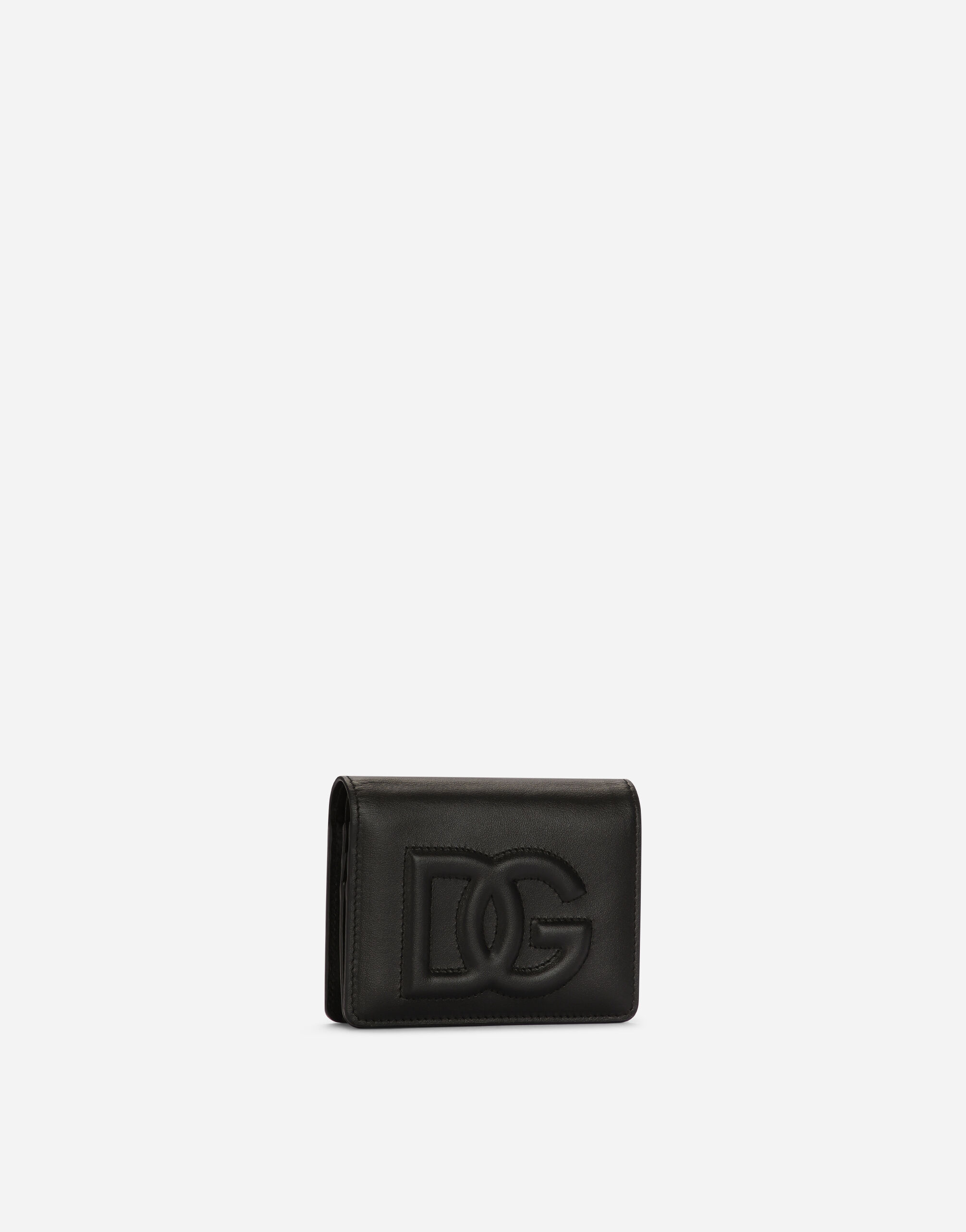 Calfskin DG Logo wallet in Black for | Dolce&Gabbana® US