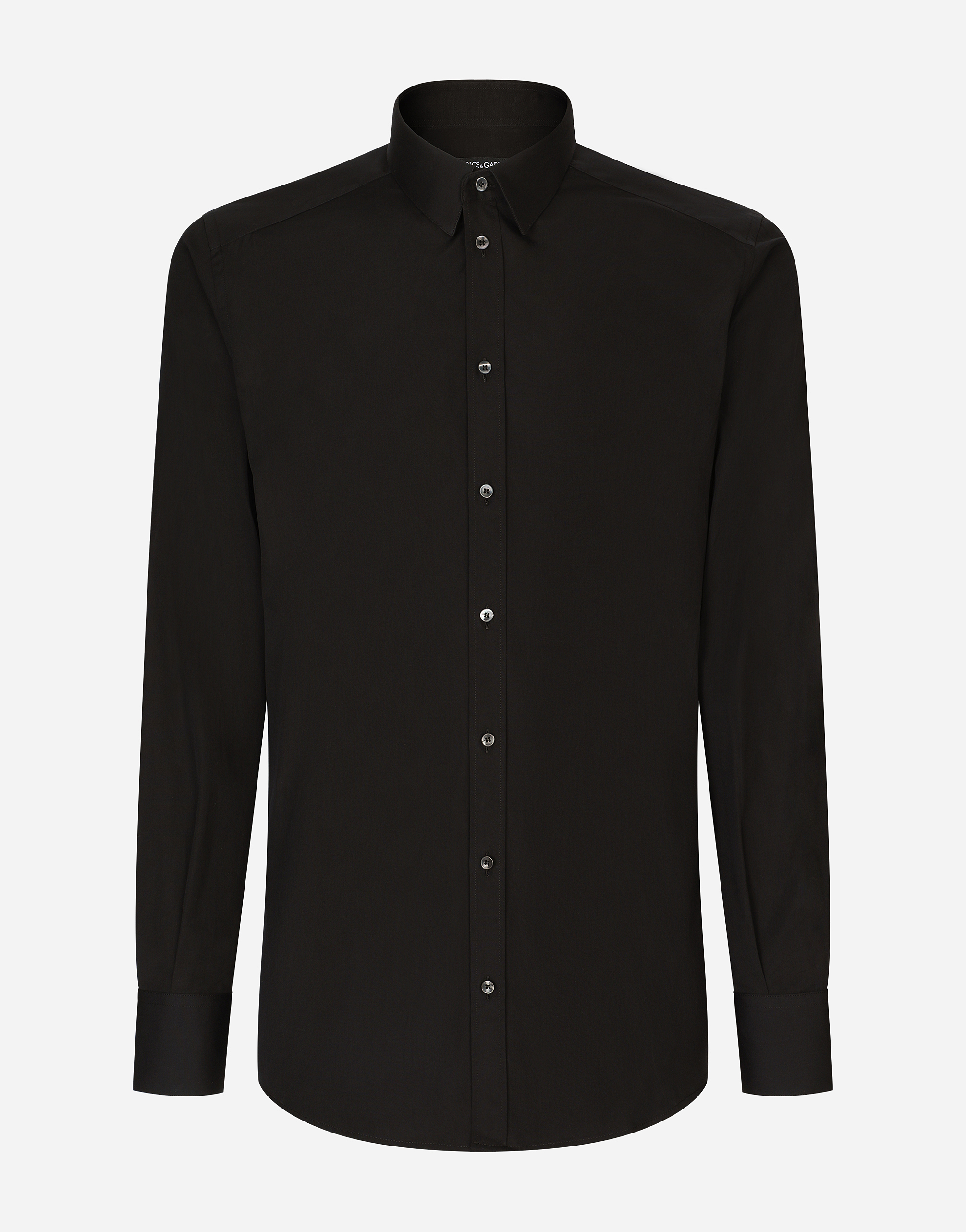 ブラックのメンズ Cotton Gold-fit shirt | Dolce&Gabbana®