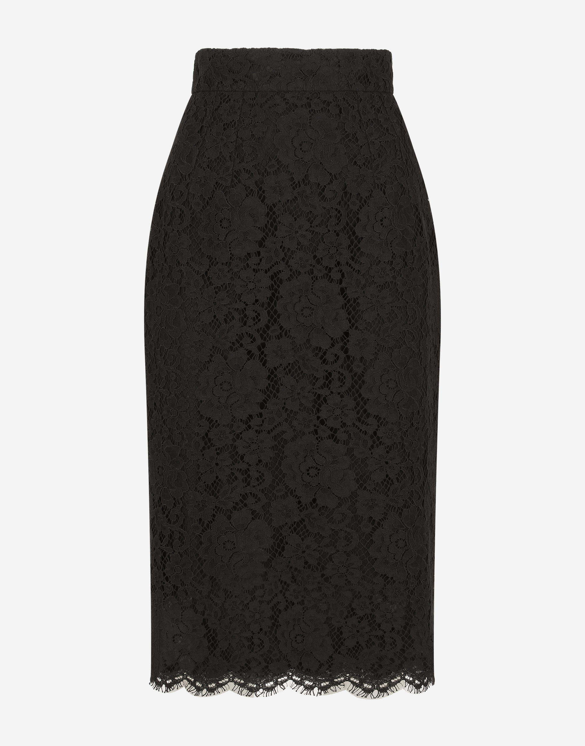 Black pencil skirt lace best sale