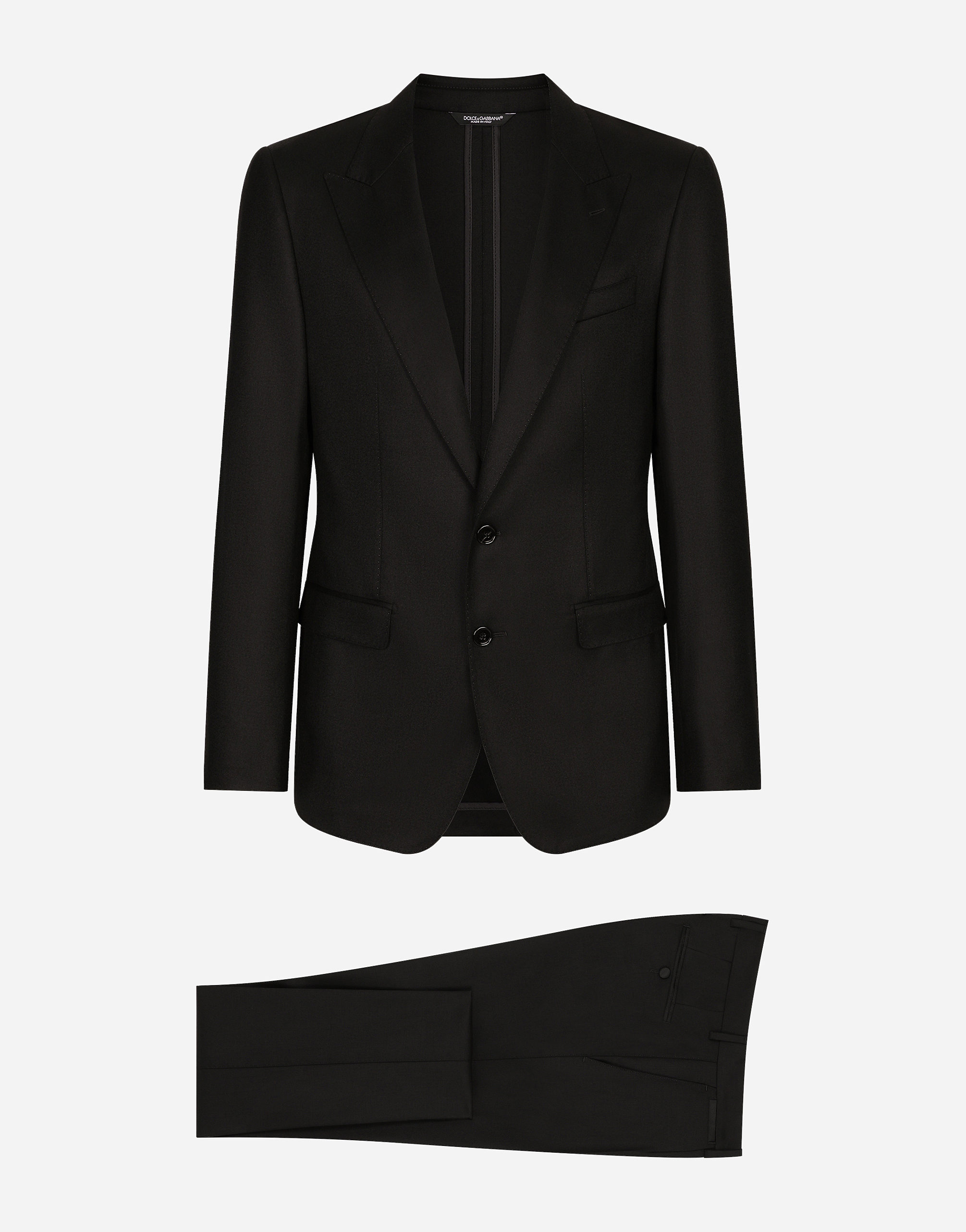 Blackのメンズ Single-breasted tuxedo suit | Dolce&Gabbana®