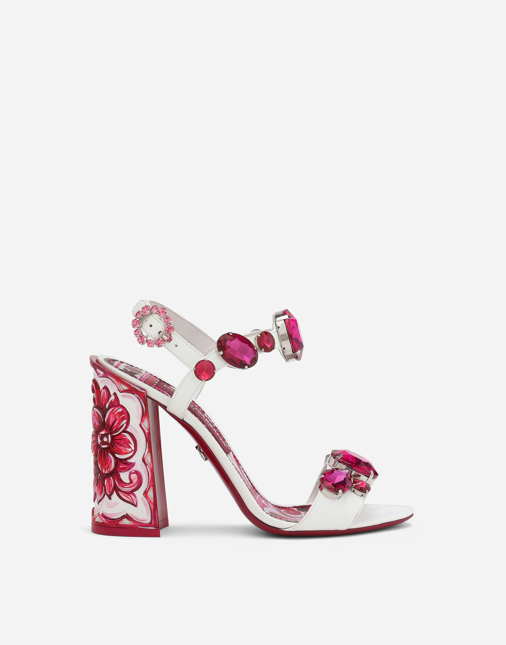 マルチカラーのウィメンズ Patent leather sandals | Dolce&Gabbana®