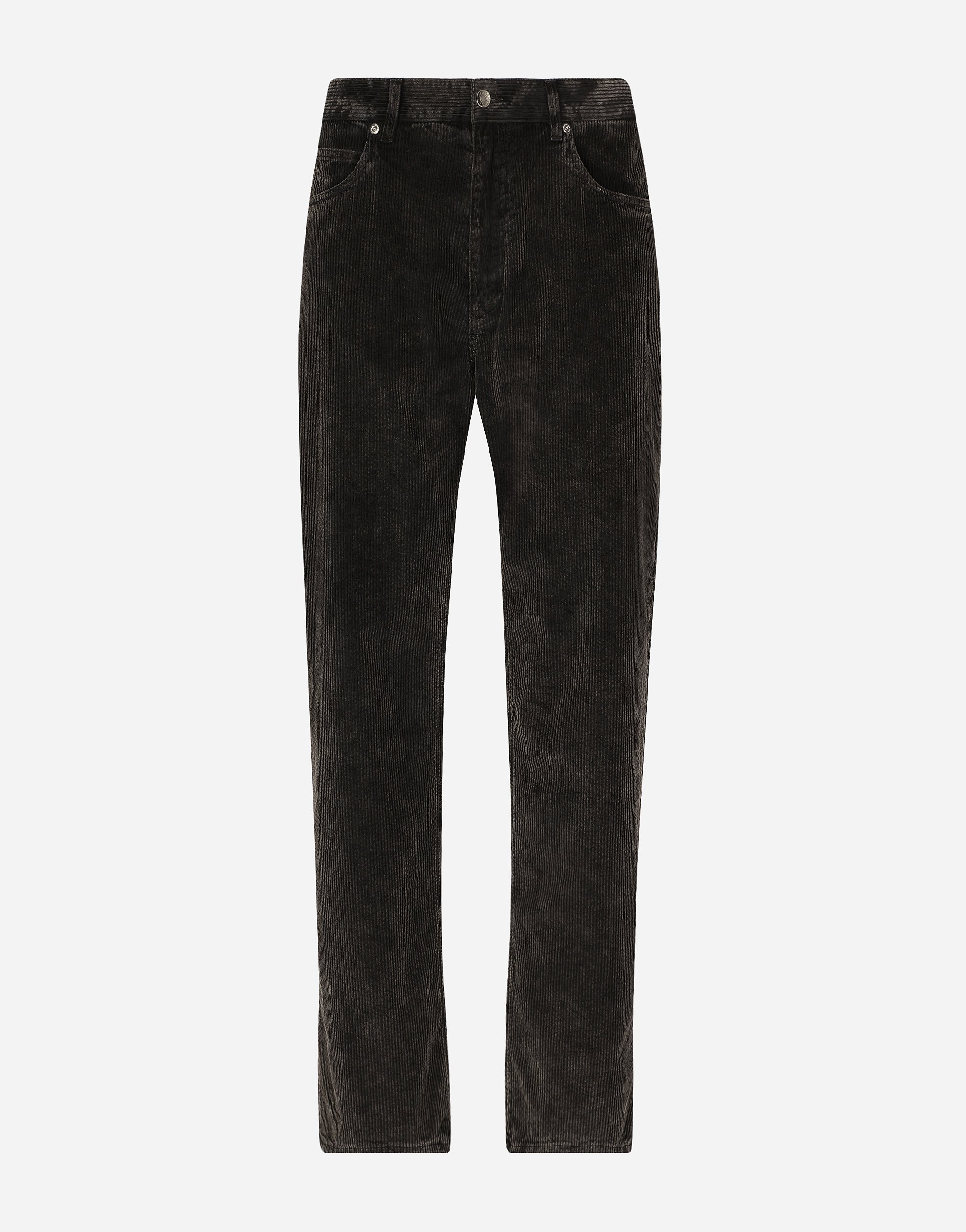 Shop Dolce & Gabbana Oversize Velvet Pants In Black