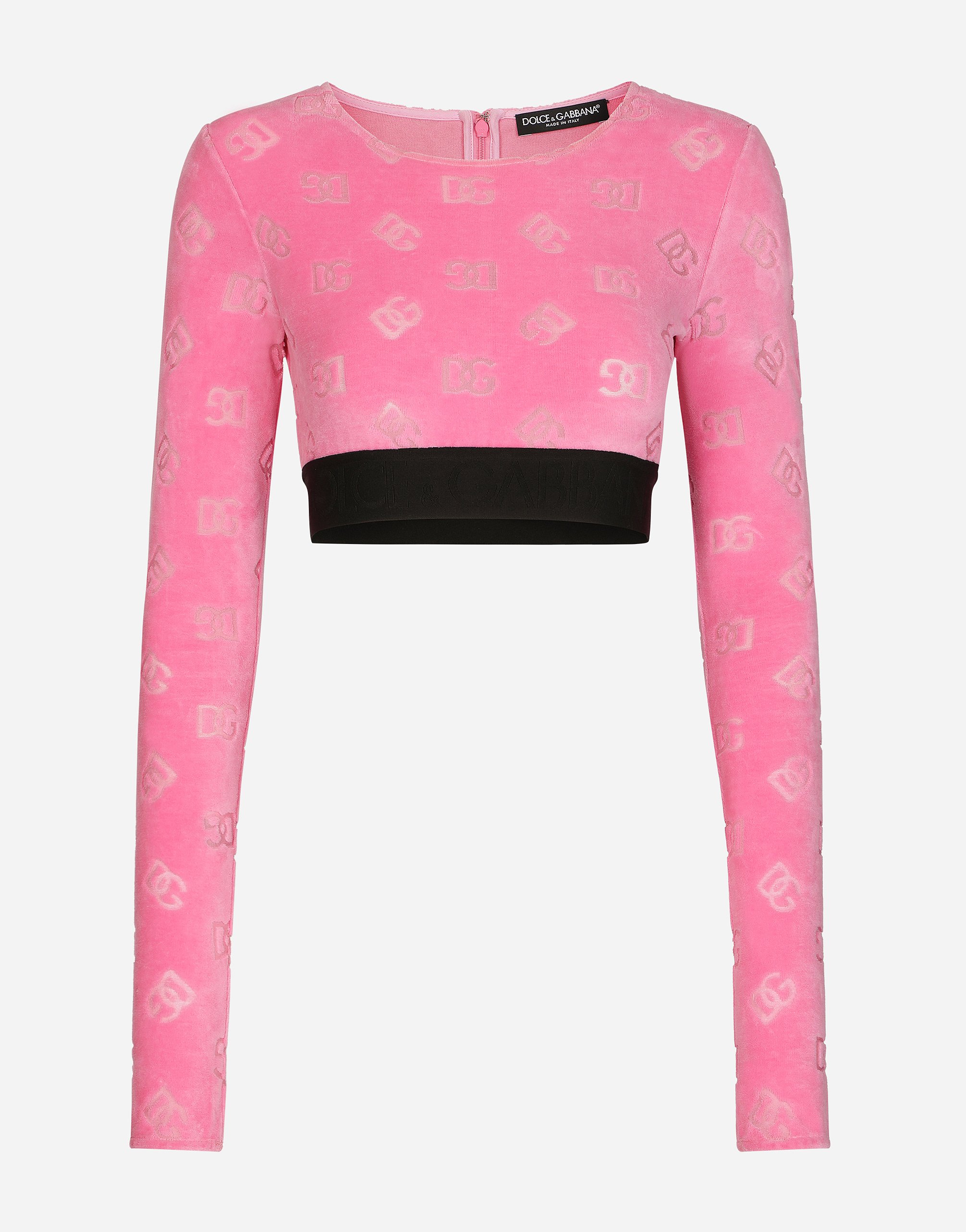 Dolce amp; Gabbana painterly-print long-sleeved shirt - Pink