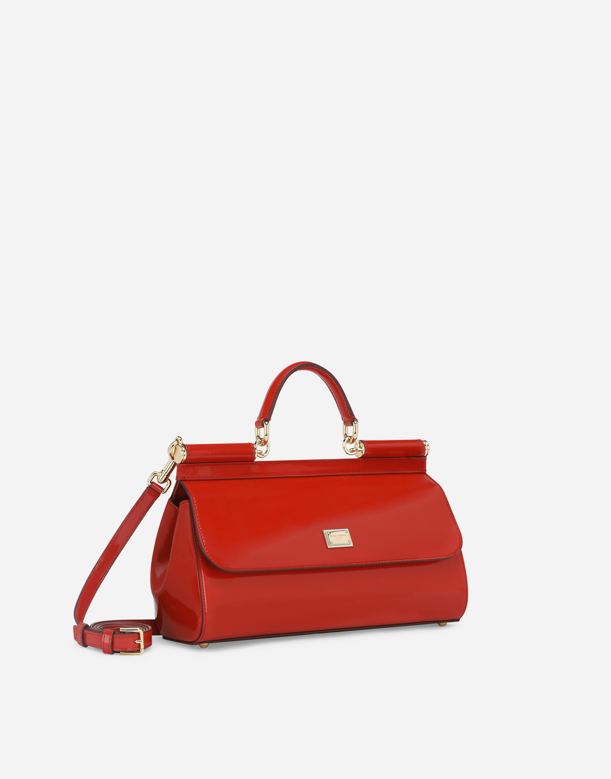 Shop Dolce & Gabbana Elongated Sicily Handbag In Red