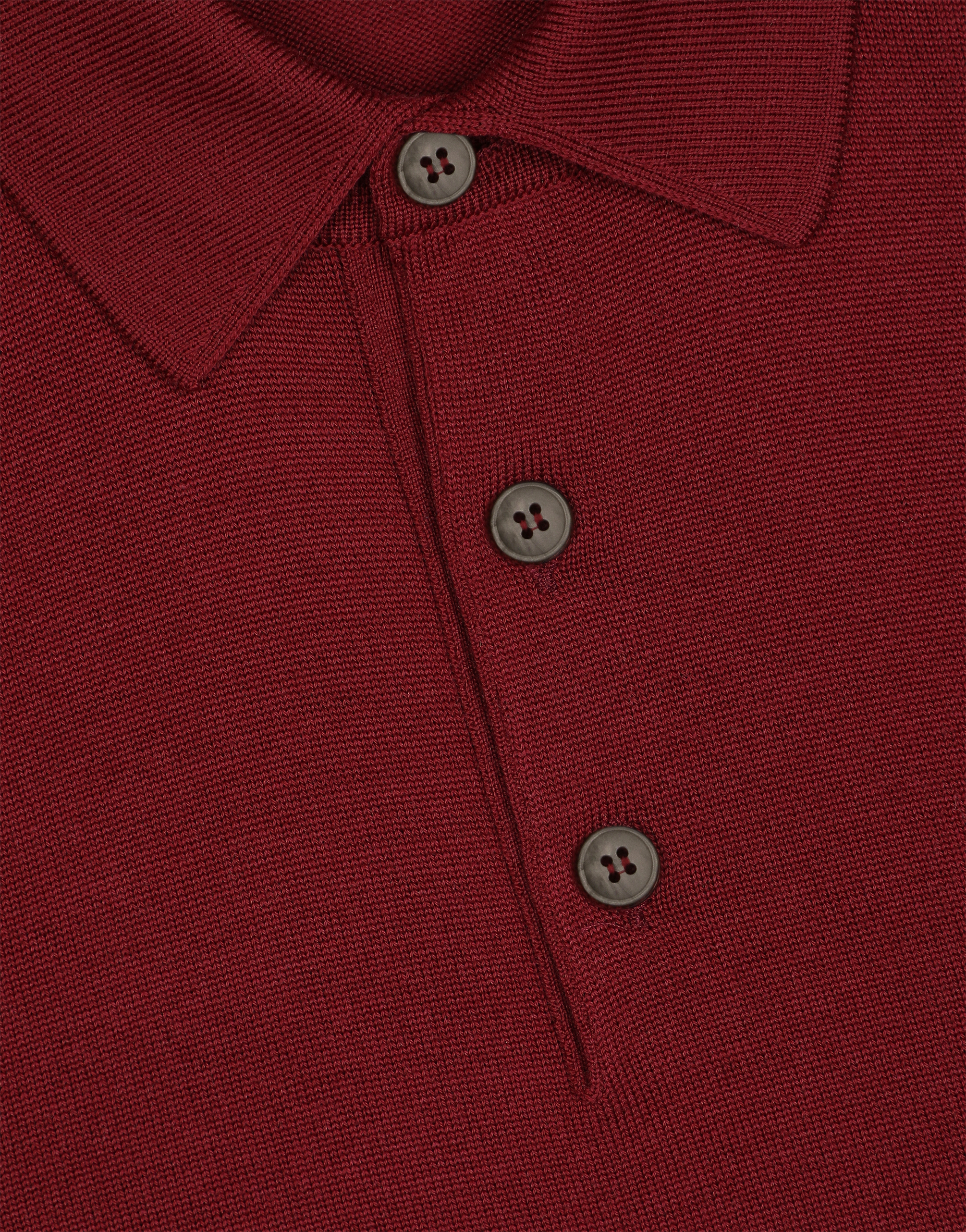 Shop Dolce & Gabbana Wool Polo-shirt With Branded Tag In Bordeaux