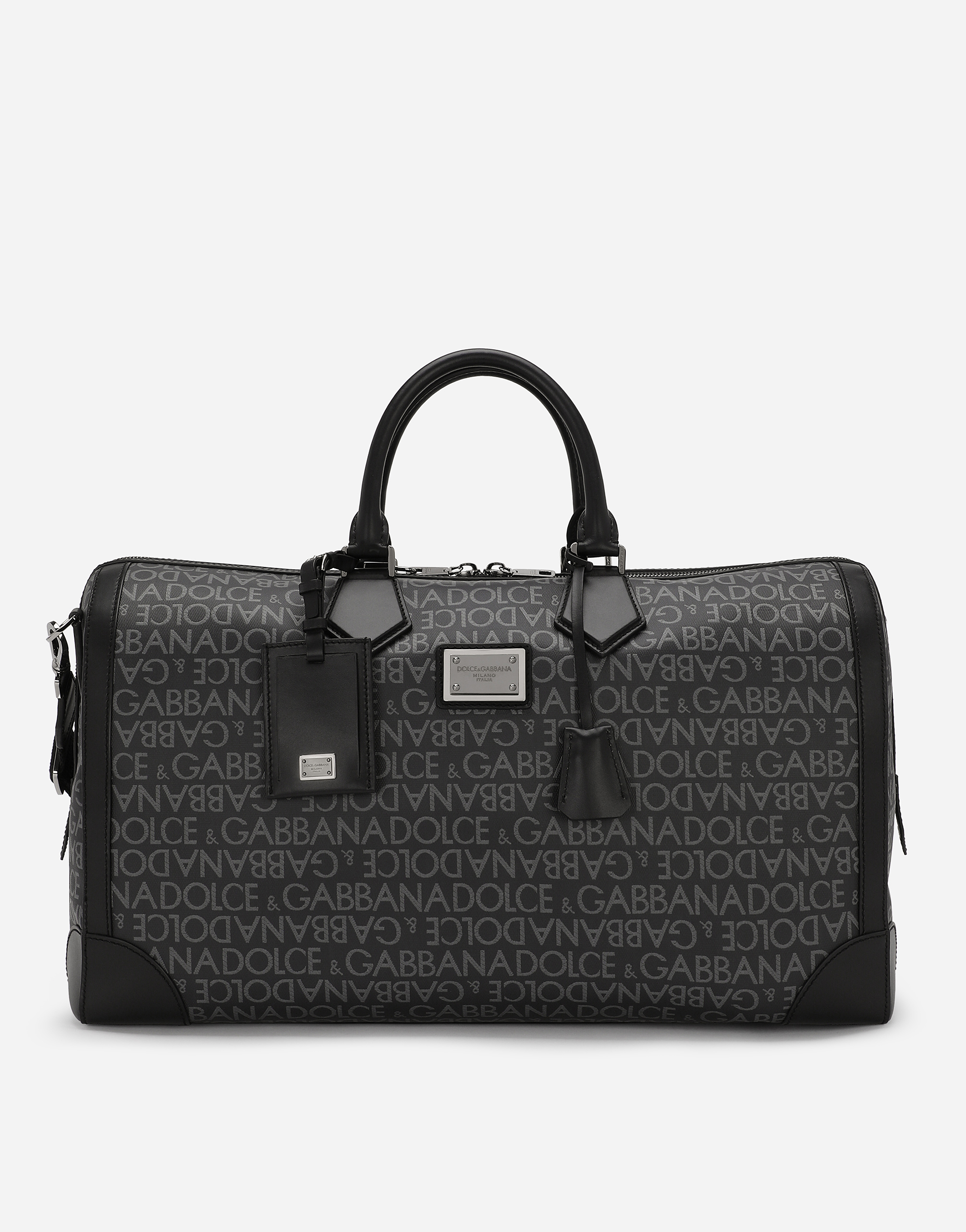 Shop Dolce & Gabbana Printed Jacquard Holdall In Multicolor