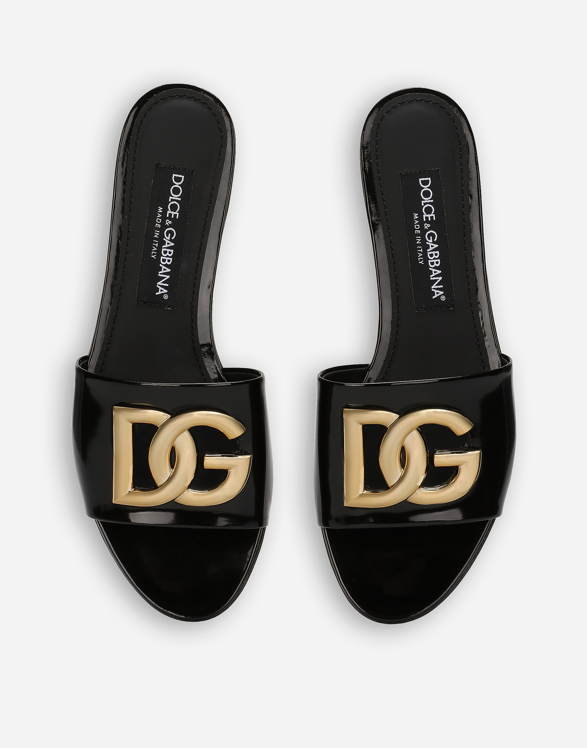 Shop Dolce & Gabbana Ciabatta Flat In Black