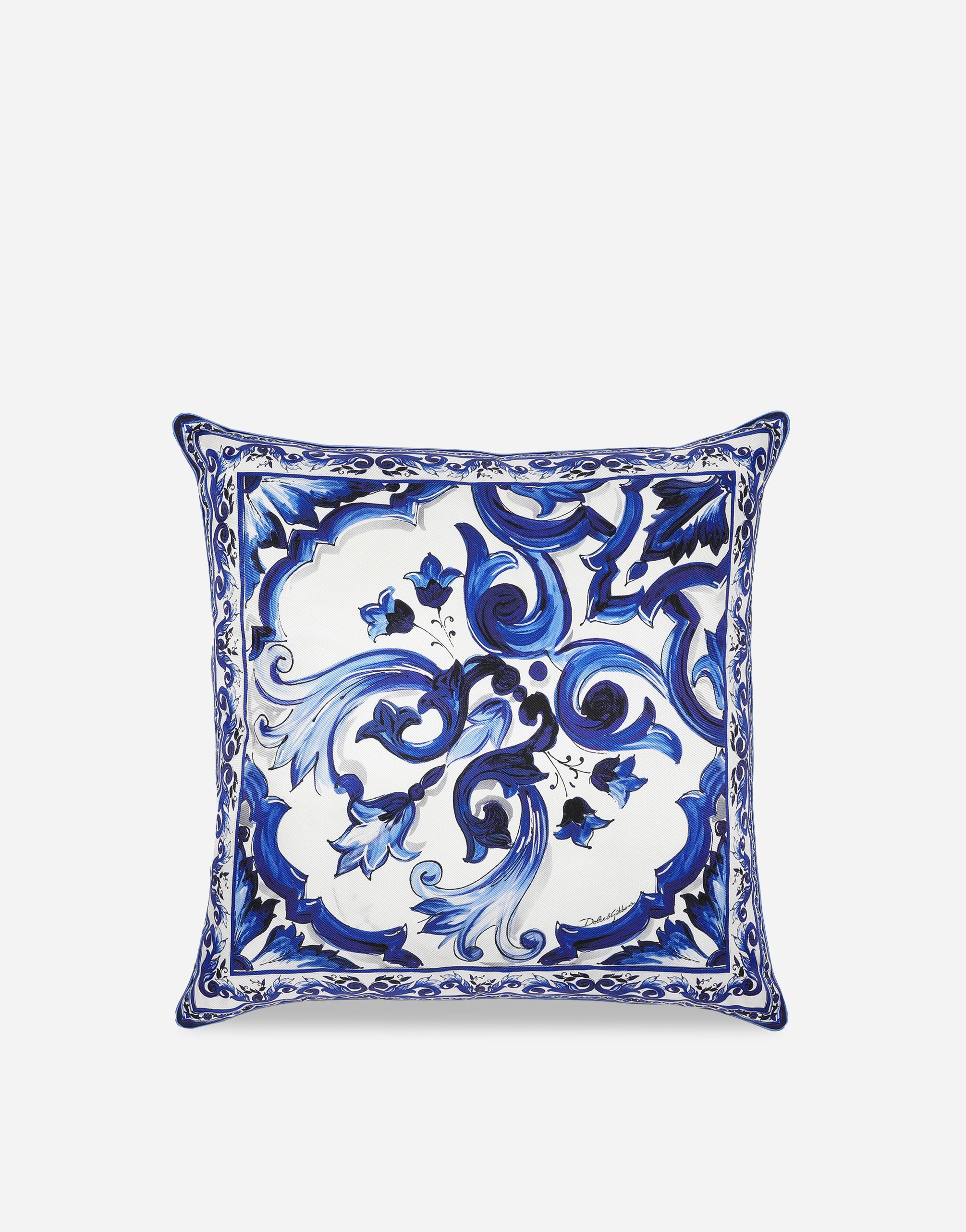 Dolce & Gabbana Silk Twill Cushion Medium In Multicolor