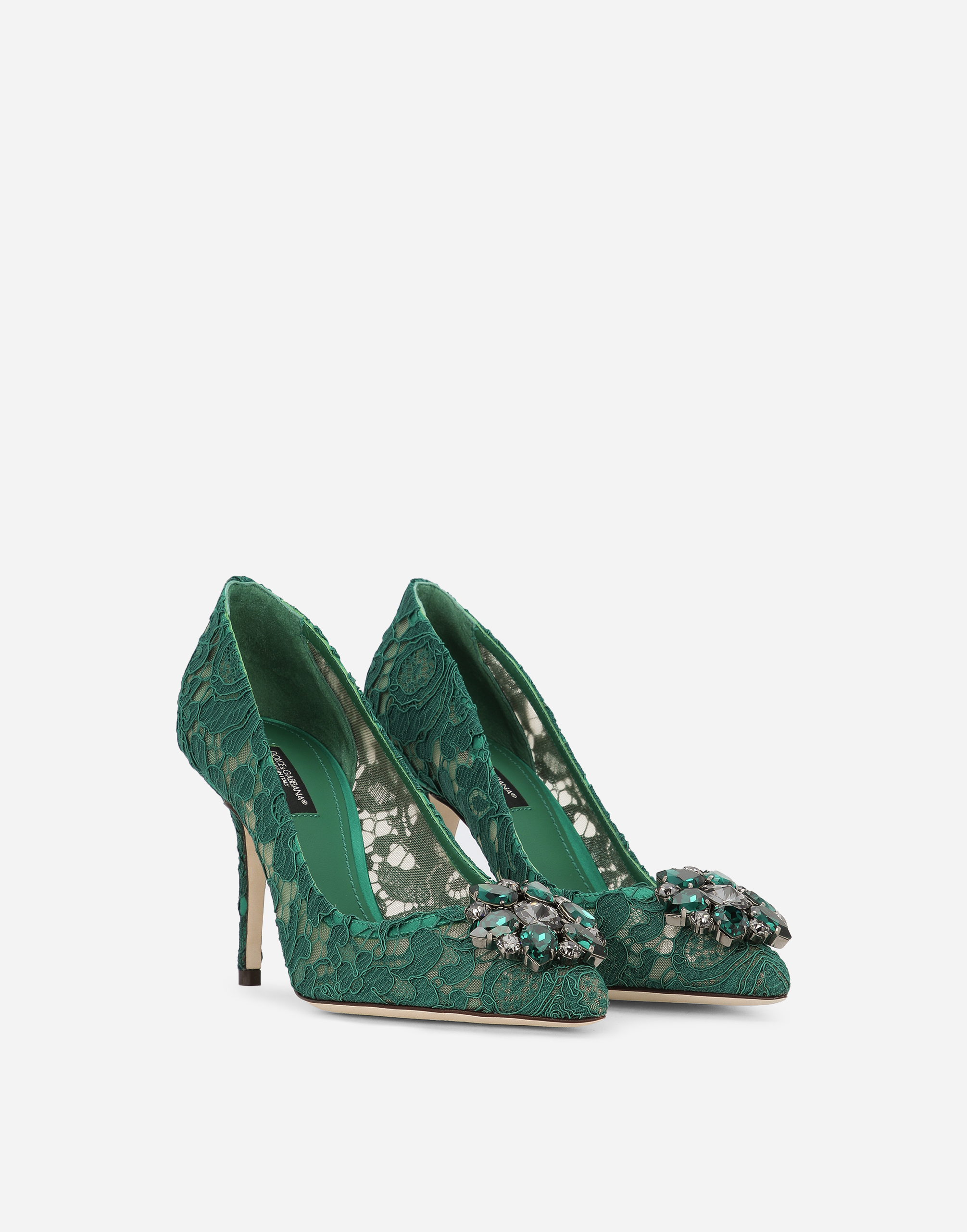 Dolce and sales gabbana green heels