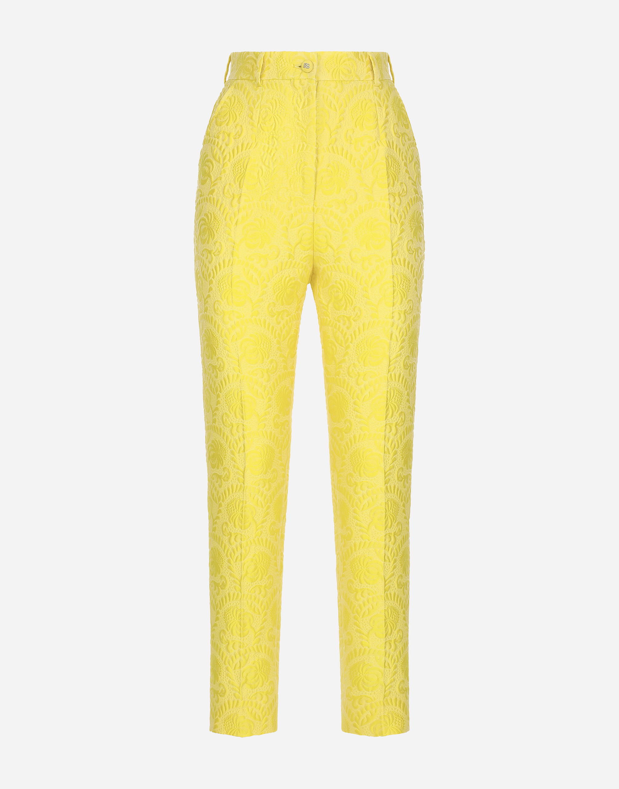 Women Yellow Korean Style Flare Trouser