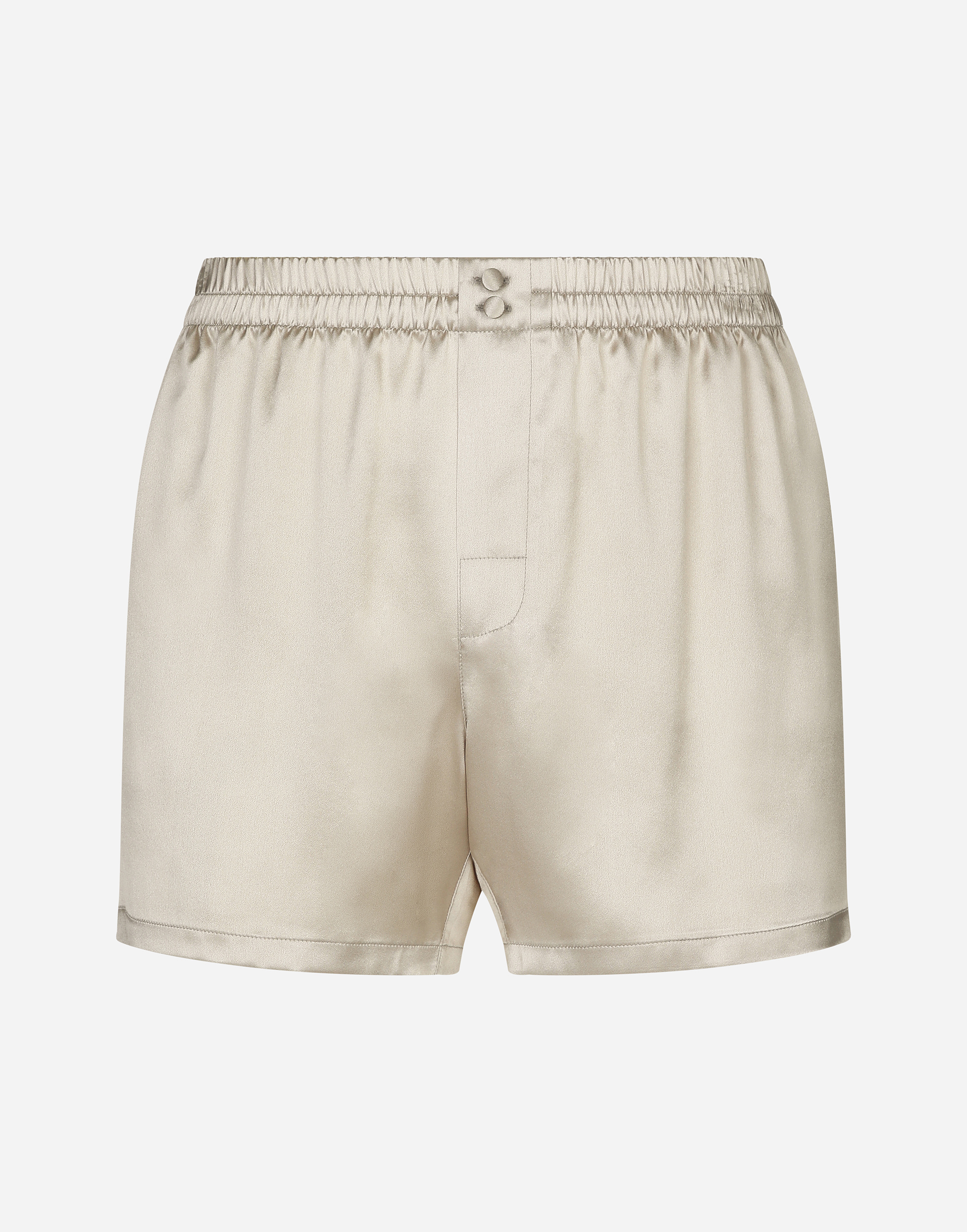 Silk shorts in Green for Men | Dolce&Gabbana®