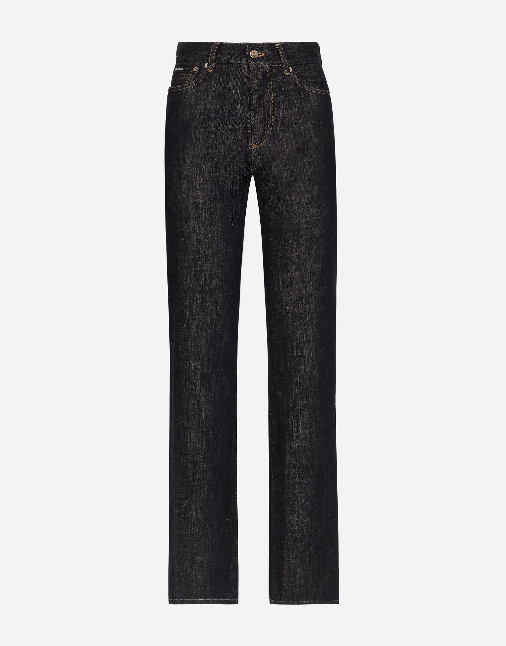 Shop Dolce & Gabbana Flared Cotton Denim Jeans In マルチカラー