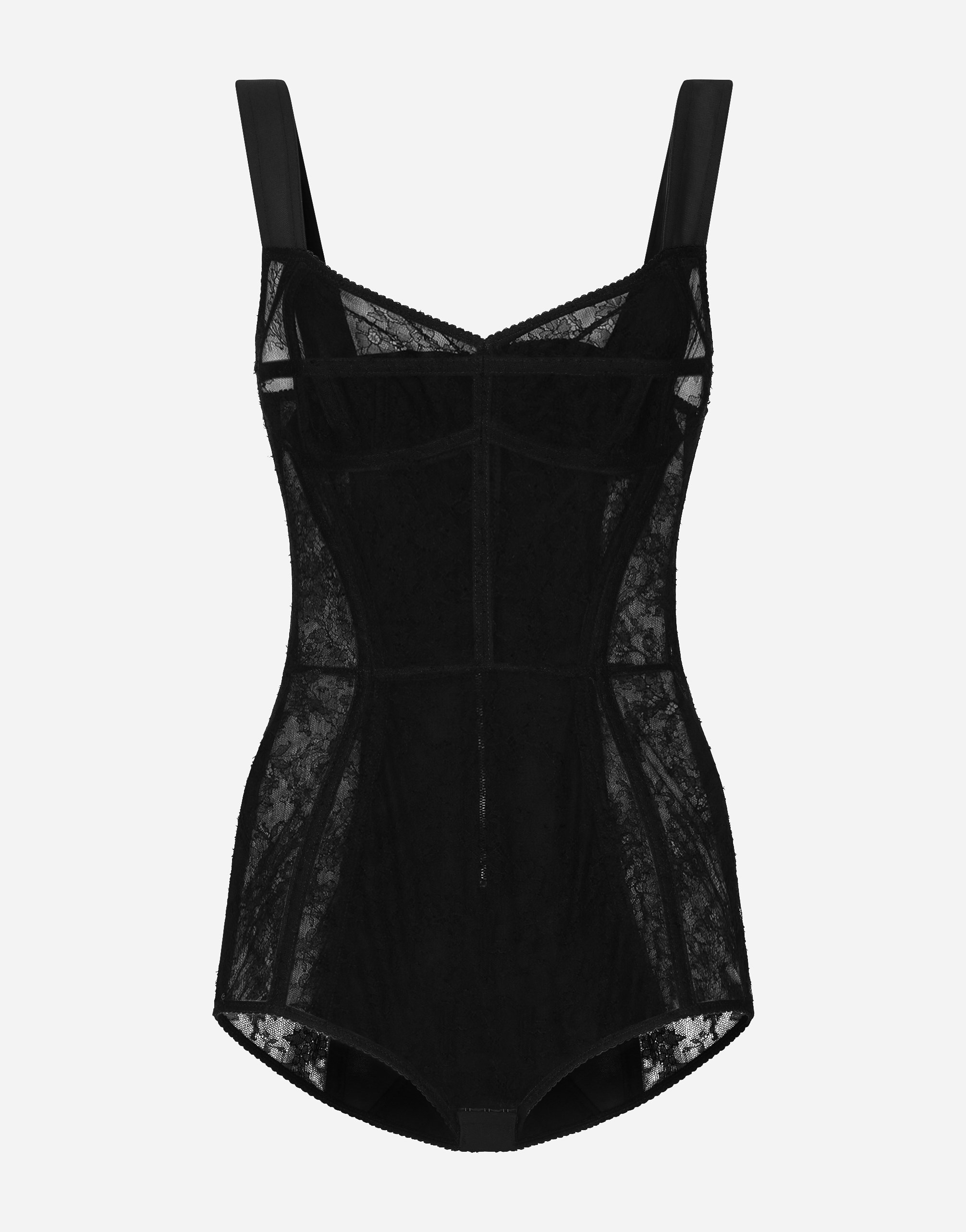 Lace Bodysuit In Black For Women Dolceandgabbana® 8300