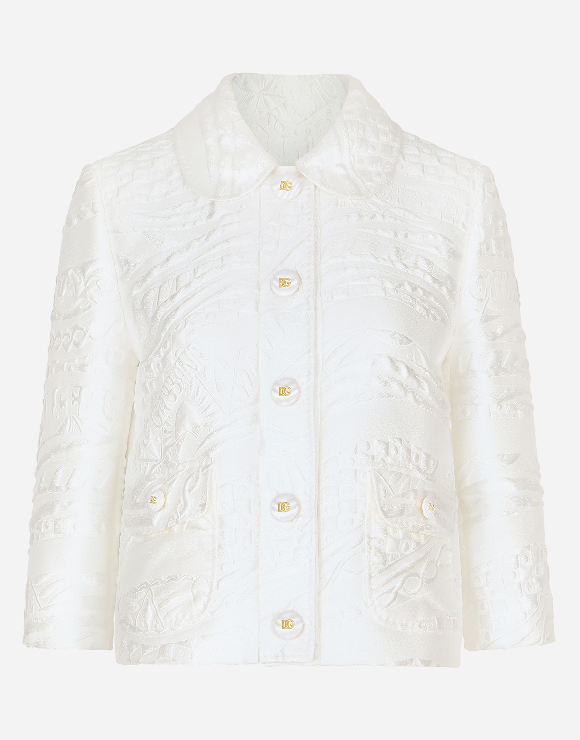 ホワイトのウィメンズ Gabbana brocade jacket | Dolce&Gabbana®