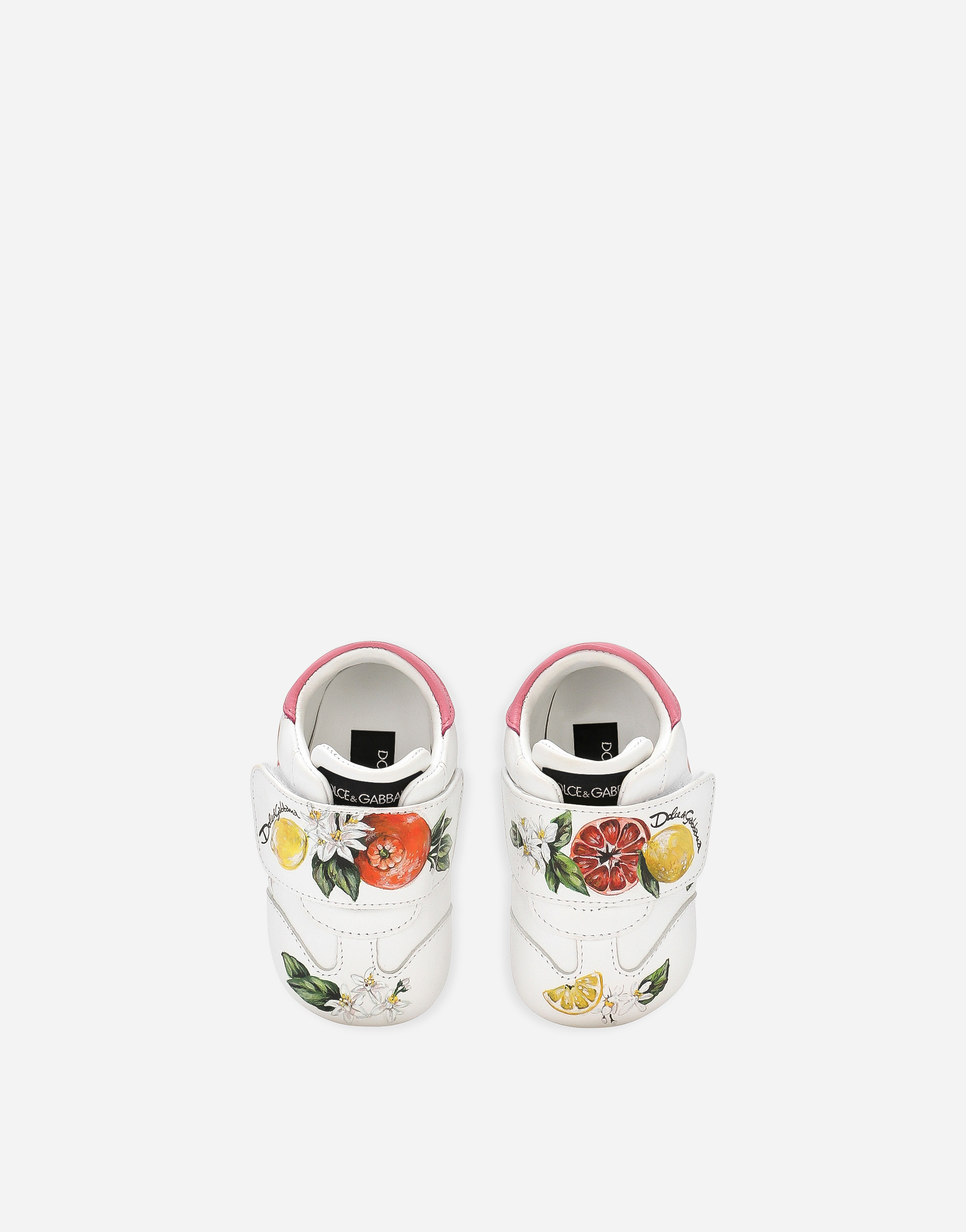 Shop Dolce & Gabbana Printed Nappa Leather Sneakers