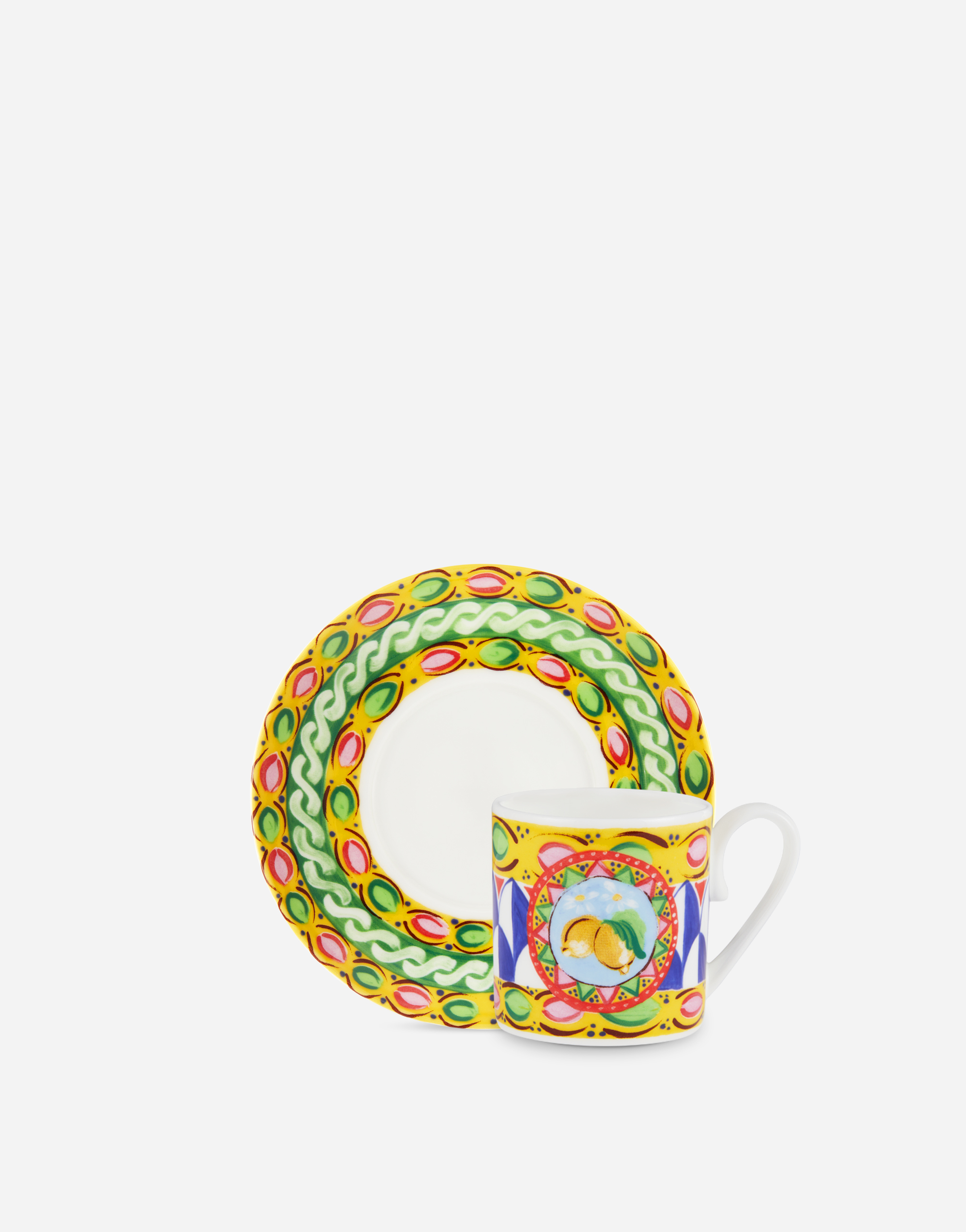 Fine Porcelain Espresso Set in Multicolor | Dolce&Gabbana®