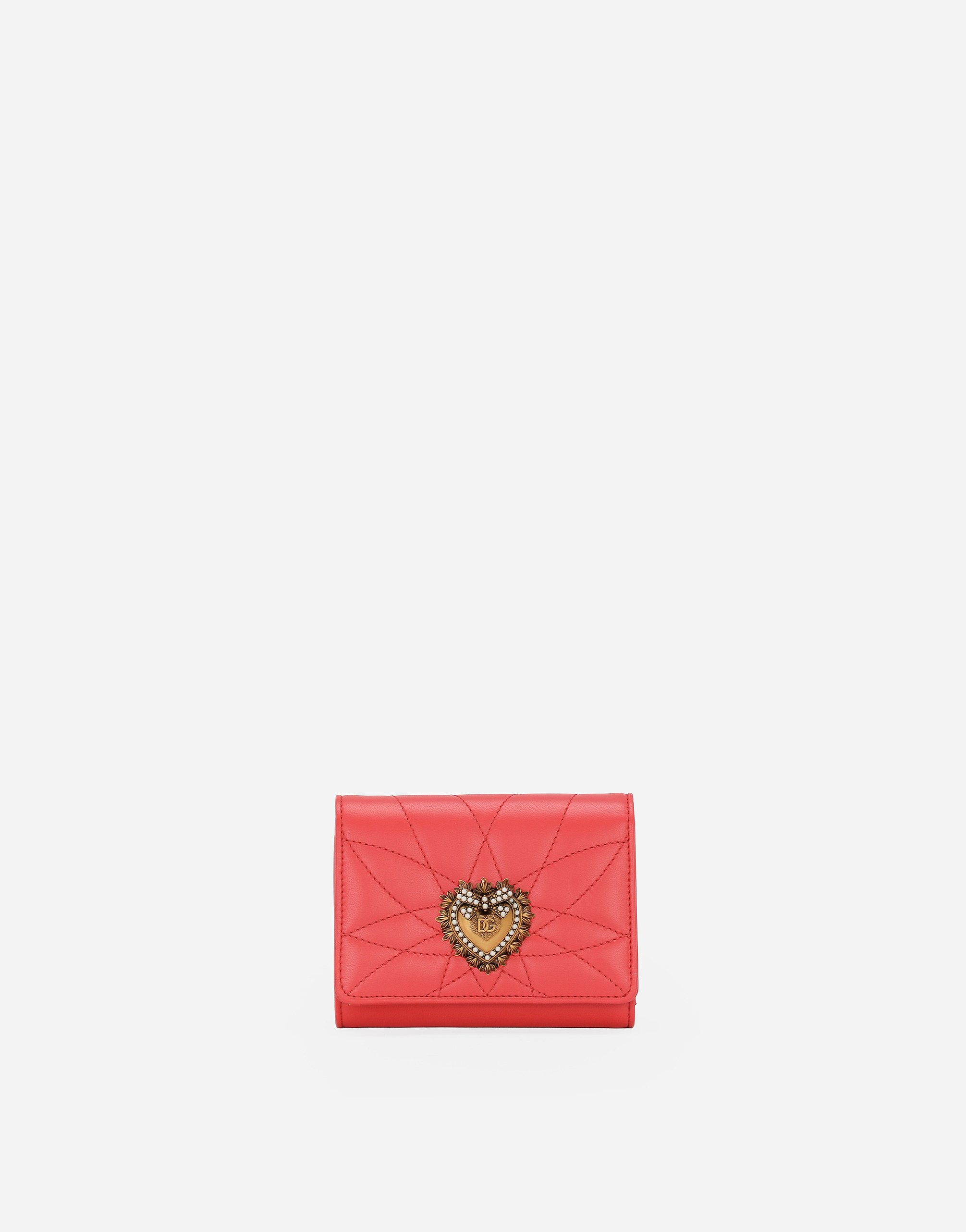 オレンジのウィメンズ Devotion French flap wallet | Dolce&Gabbana®