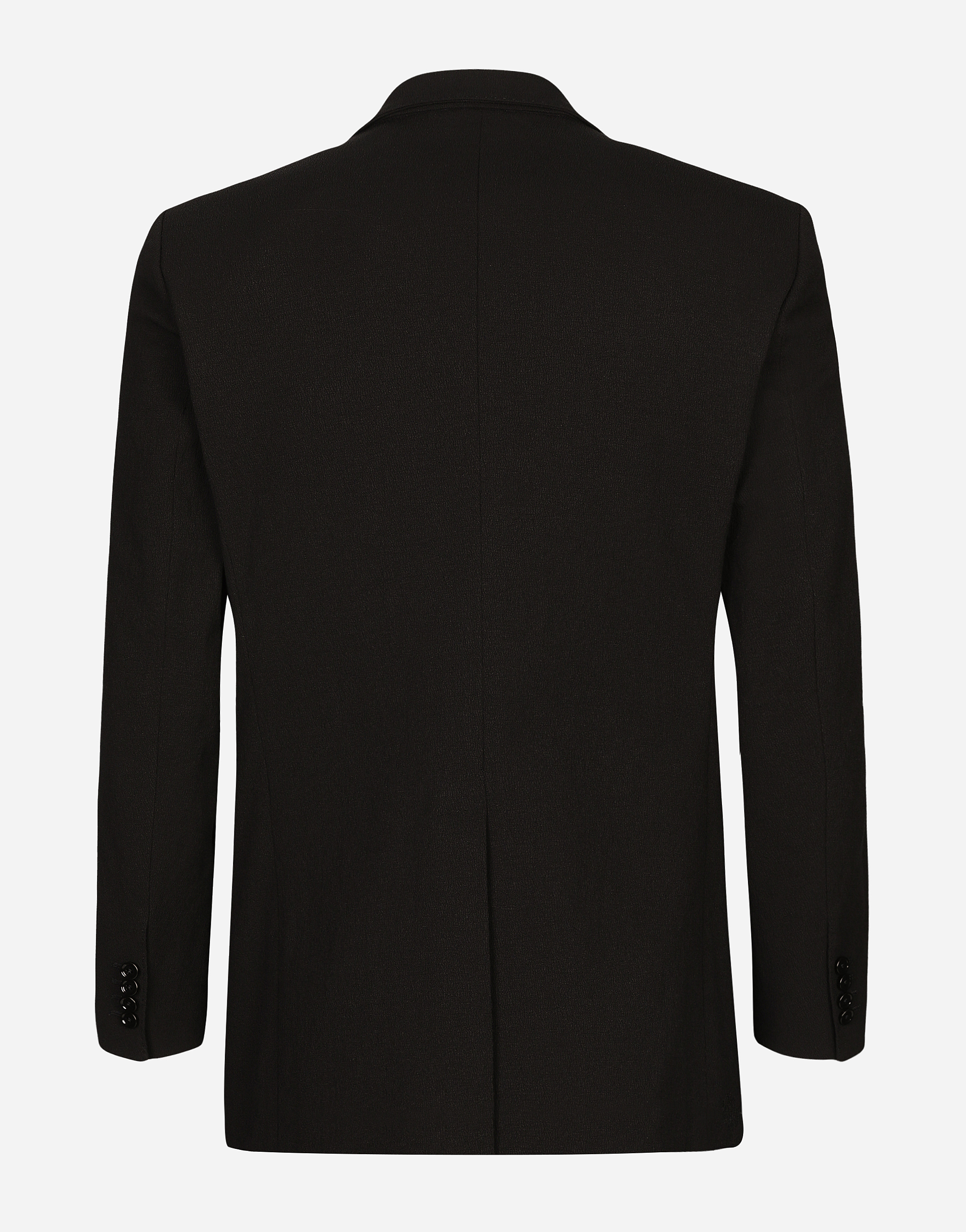 Shop Dolce & Gabbana Single-breasted Stretch Cotton Taormina-fit Jacket In Black