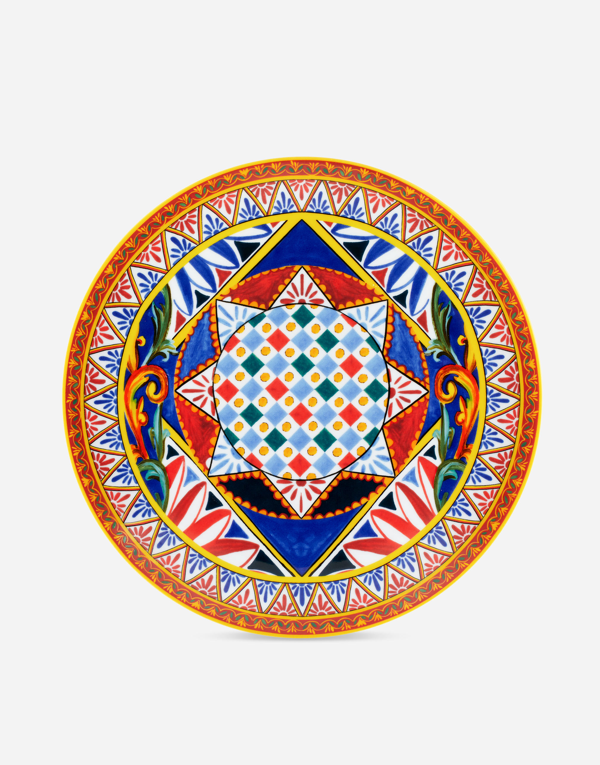 Porcelain Charger Plate in Multicolor | Dolce&Gabbana®