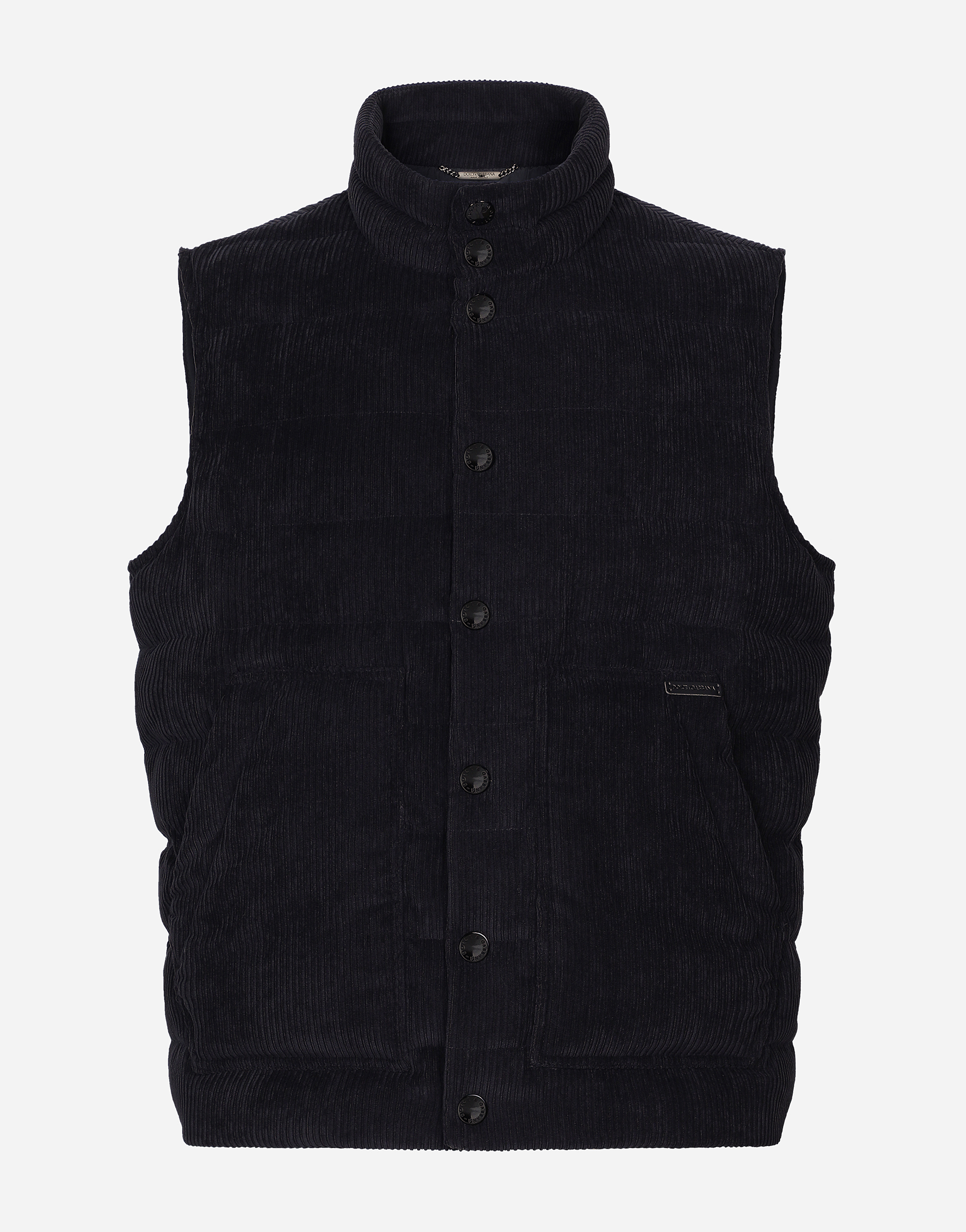 Shop Dolce & Gabbana Padded Lined Vest In Black