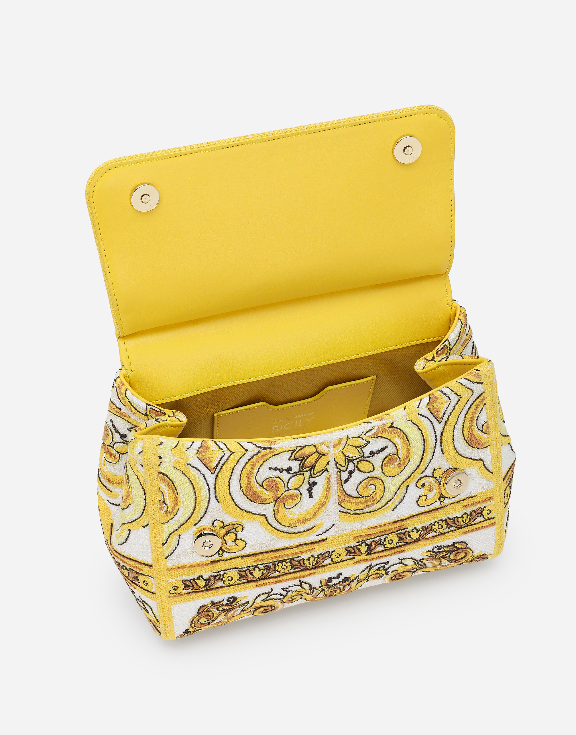 Shop Dolce & Gabbana Medium Handbag In Yellow