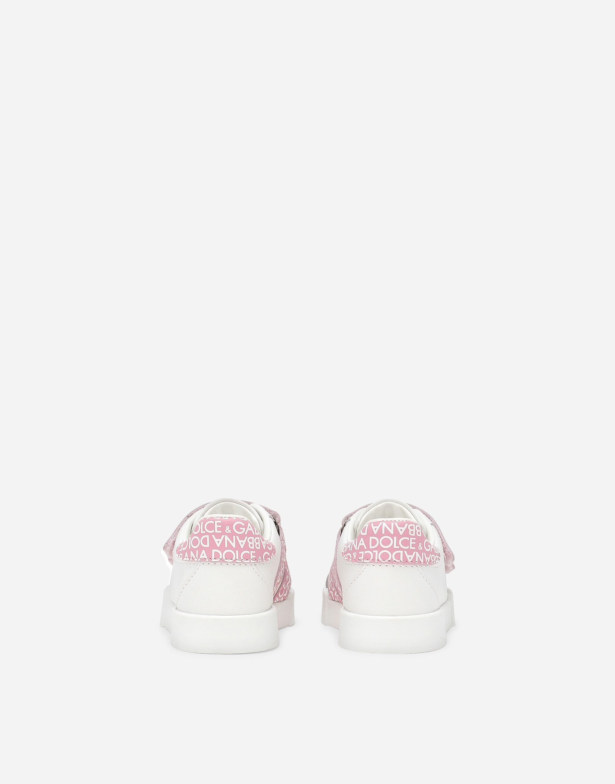 Shop Dolce & Gabbana Calfskin Portofino Sneakers In Print