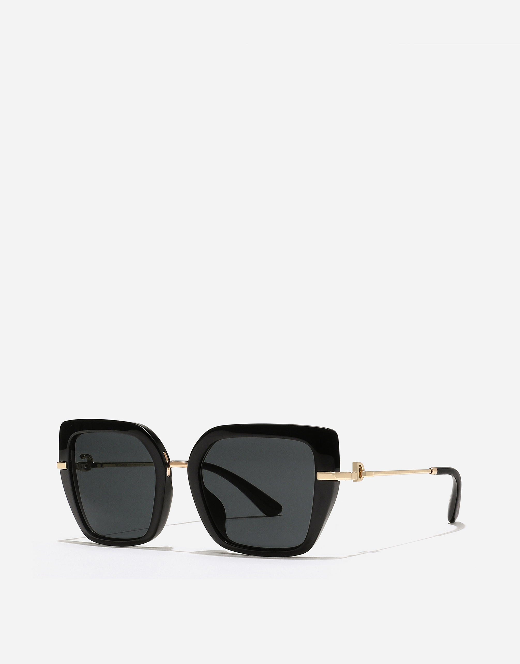 Shop Dolce & Gabbana Dg Flip Sunglasses In Black