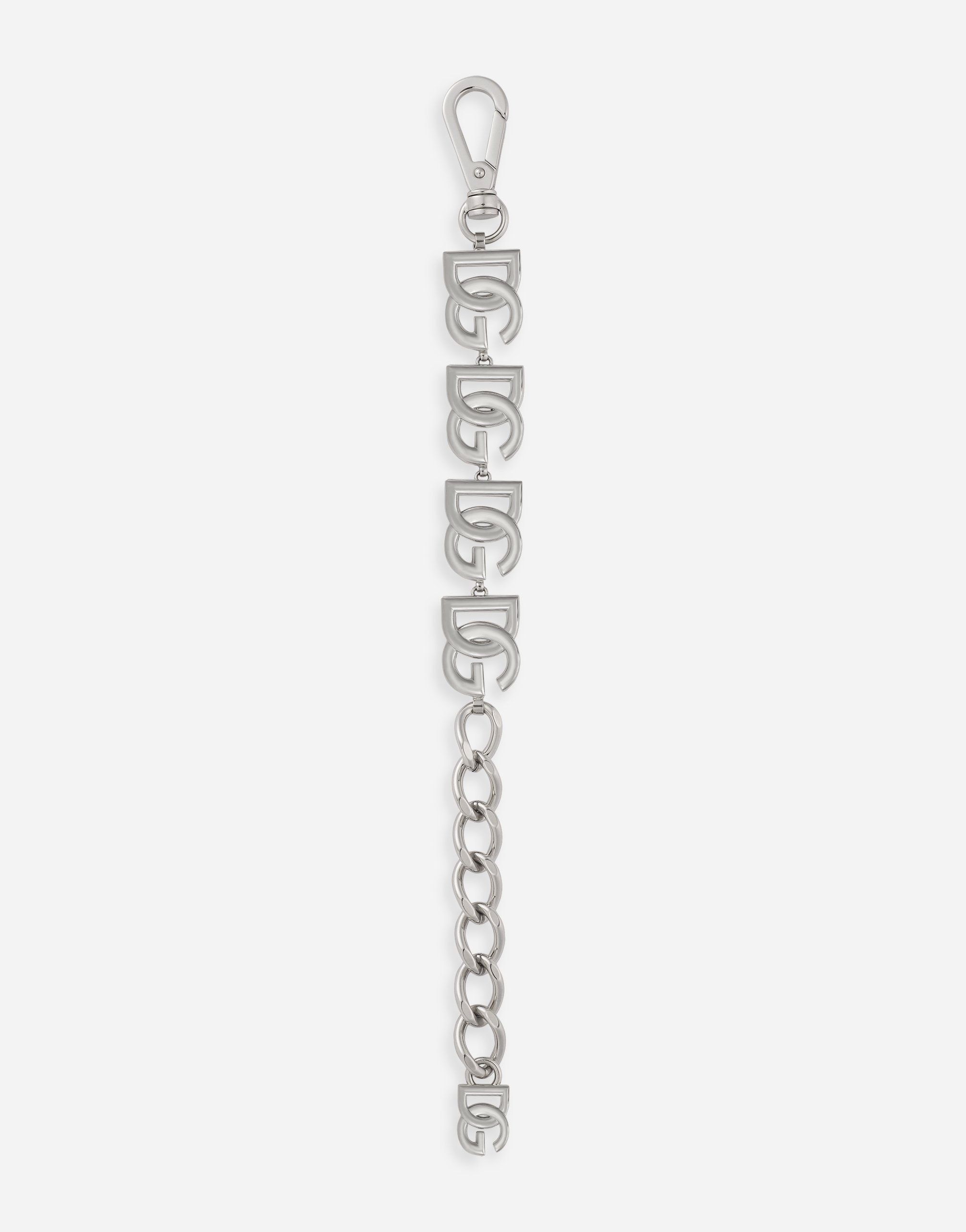Shop Dolce & Gabbana Bracelet With Dg Logos In Silver