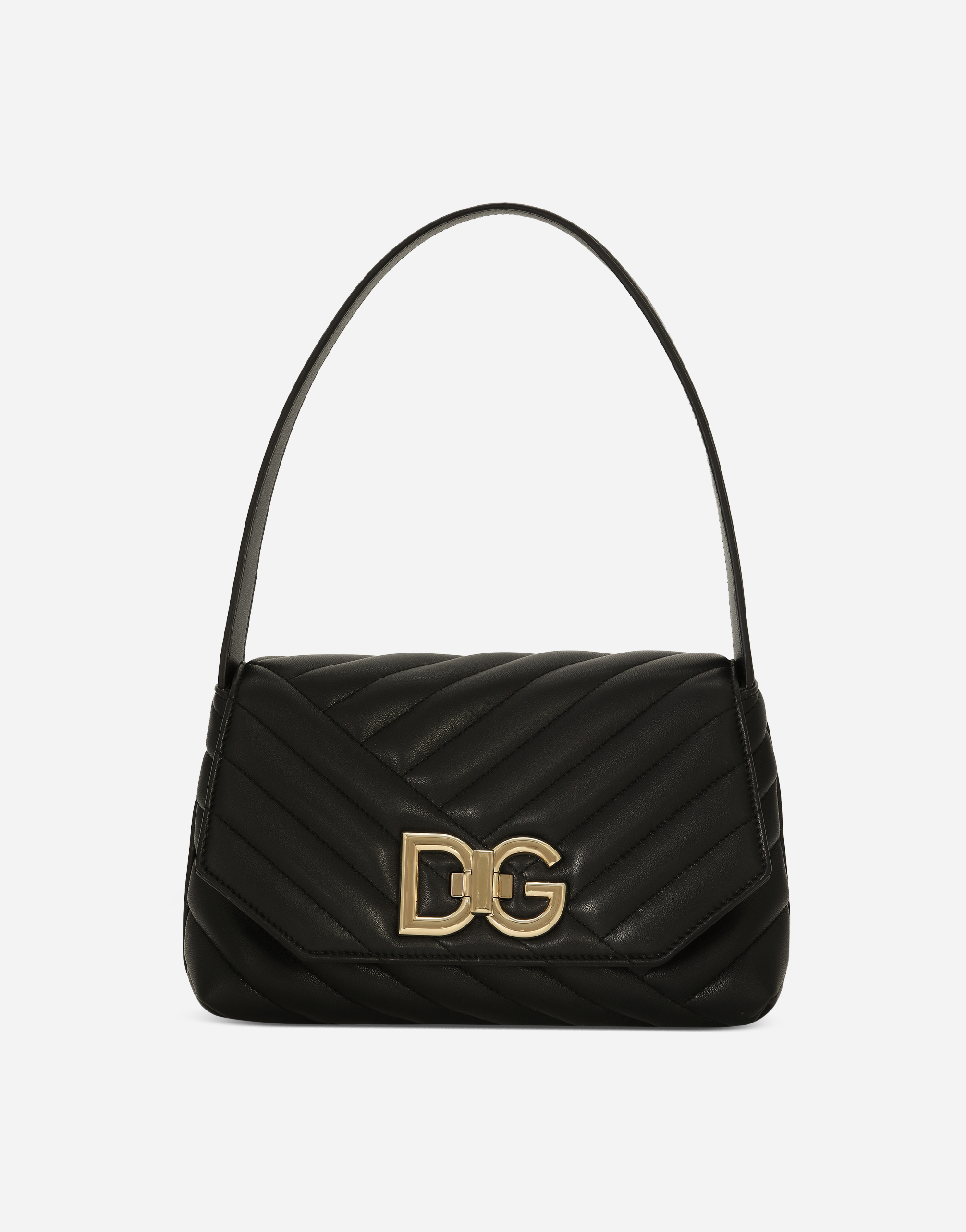 Dolce & Gabbana Small Lop Bag in Nappa Leather Black