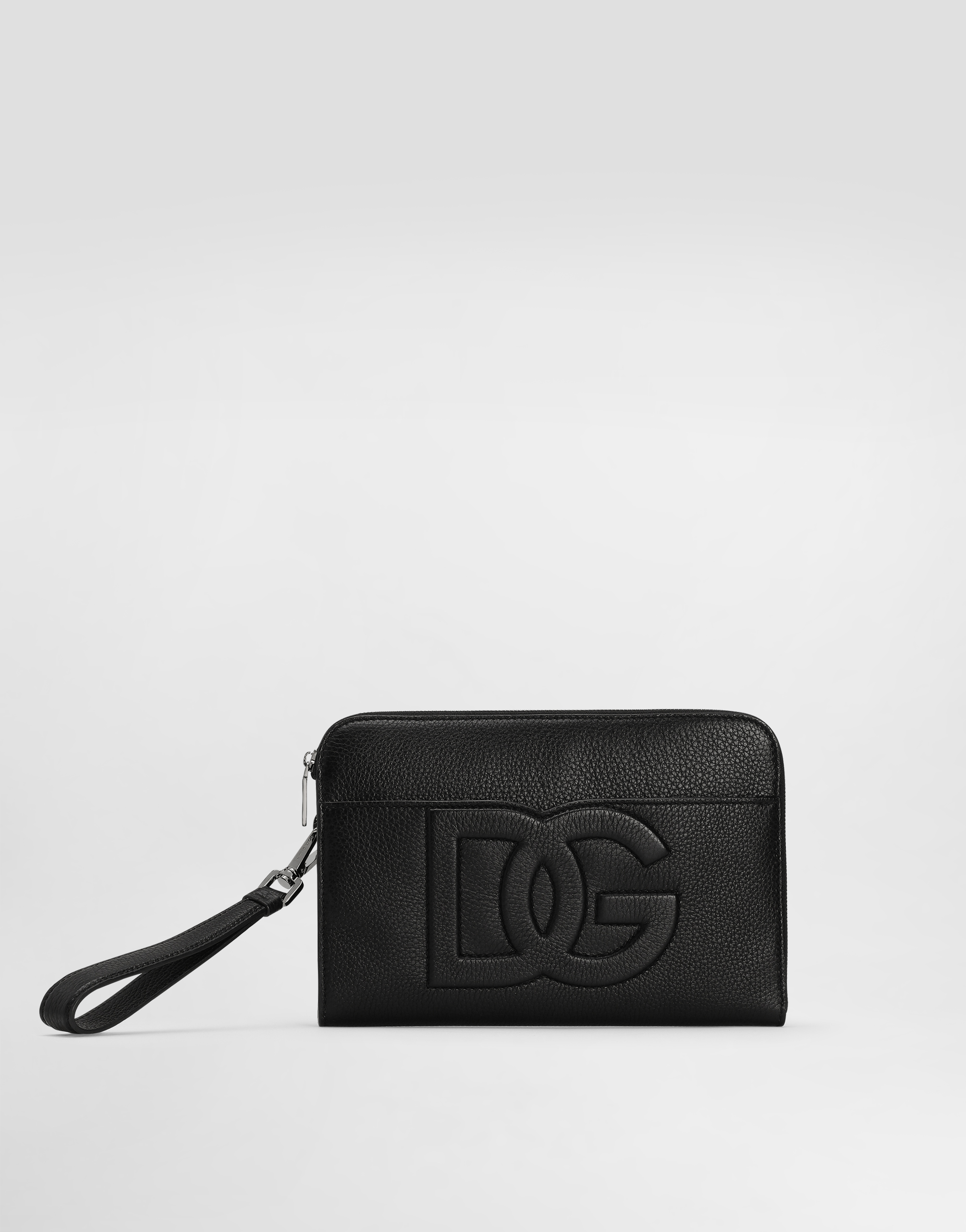 Medium deerskin pouch in Black for Men Dolce Gabbana