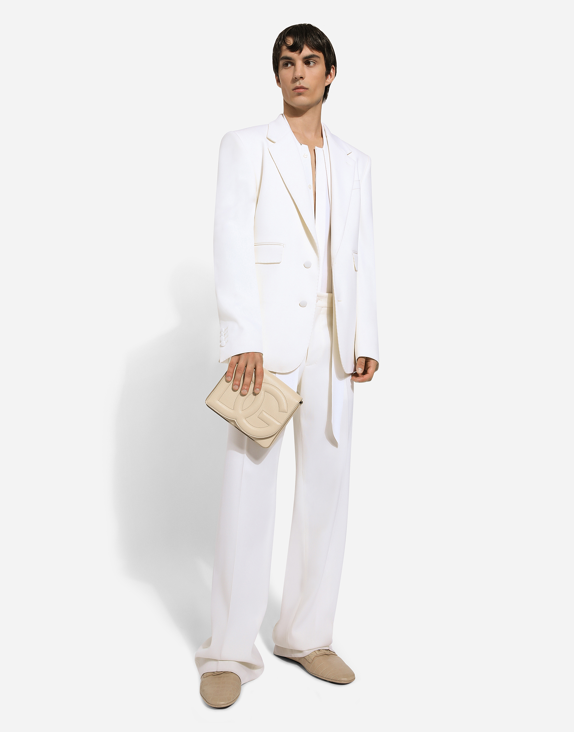 Shop Dolce & Gabbana Pantalone In White