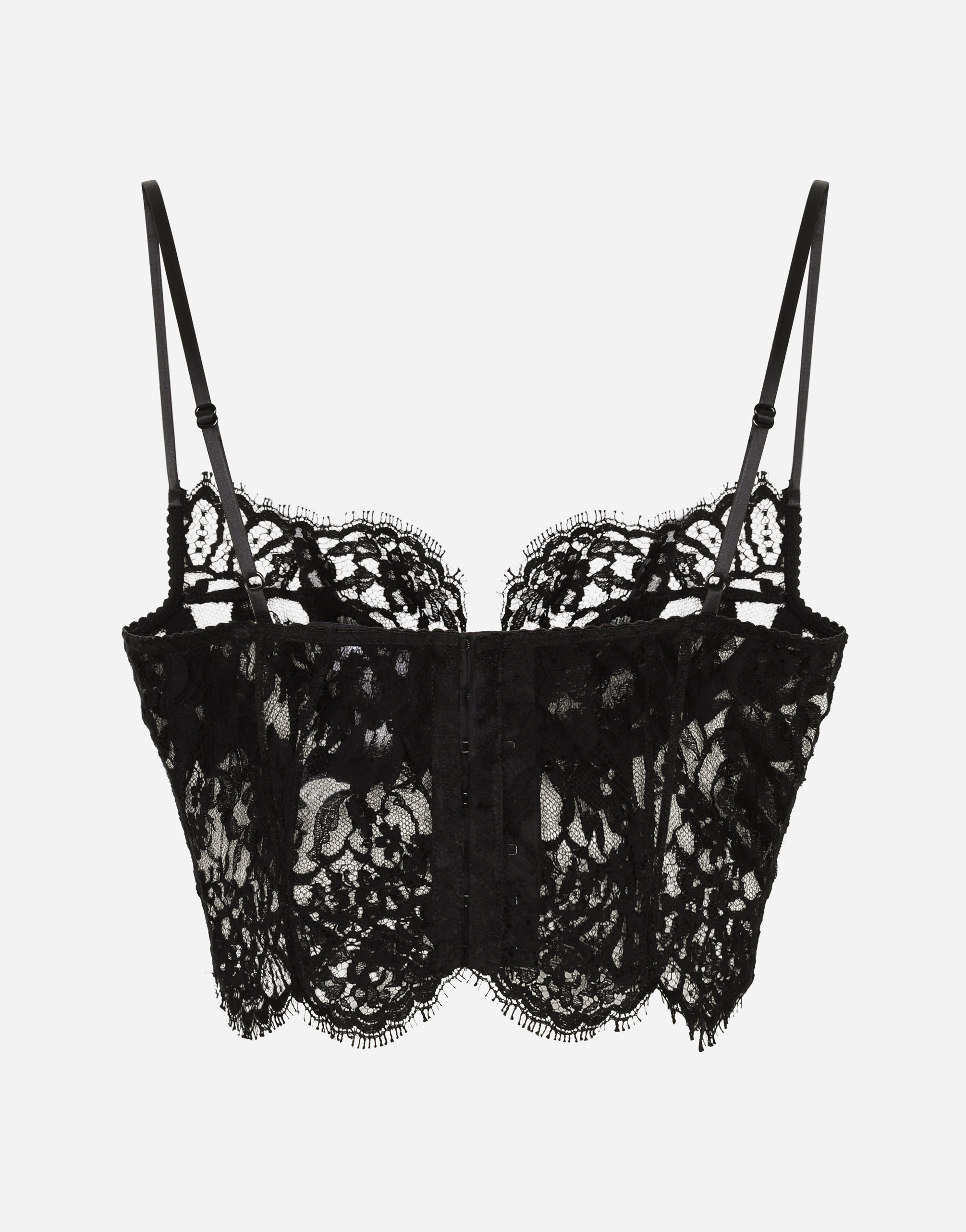 Lace balconette bralette in Black for Women