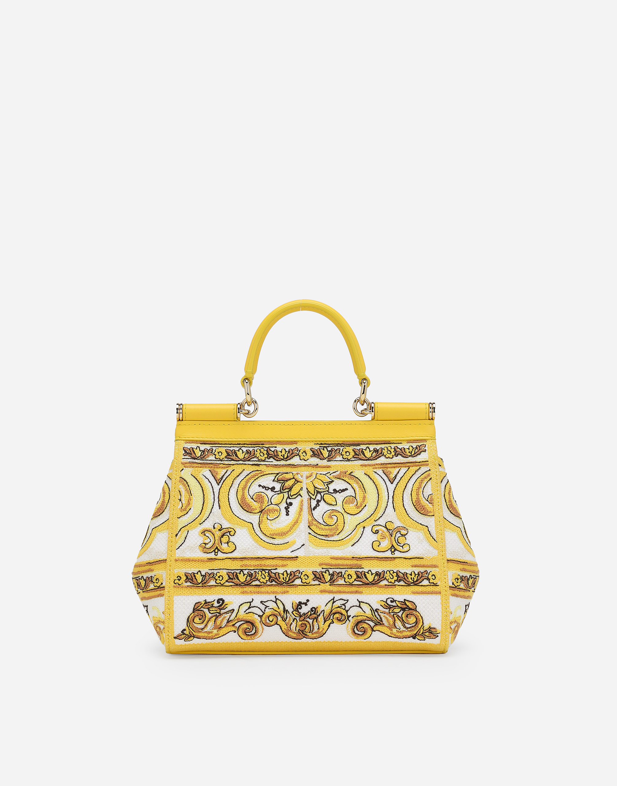 Shop Dolce & Gabbana Medium Handbag In Yellow