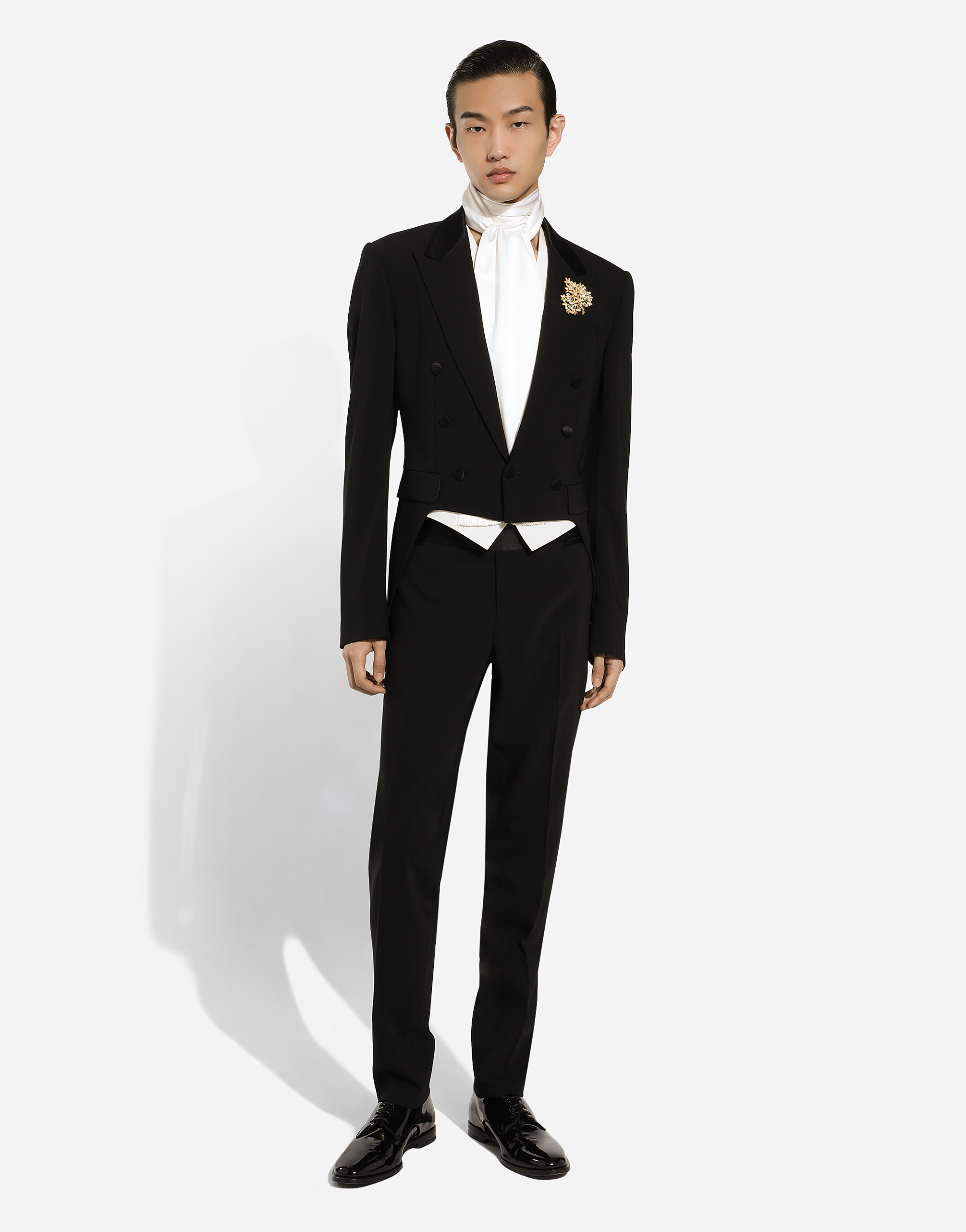 Shop Dolce & Gabbana Single-breasted Tuxedo Suit In Black