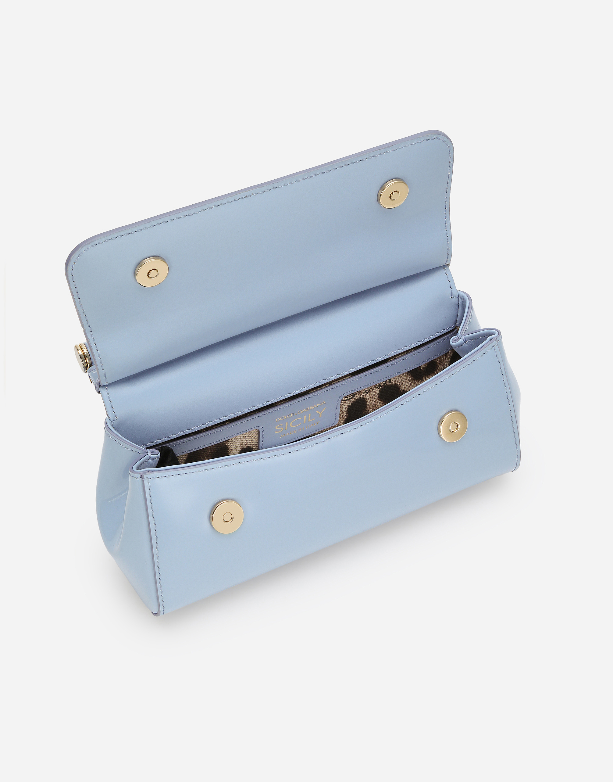 Shop Dolce & Gabbana Small Sicily Handbag In Light Blue