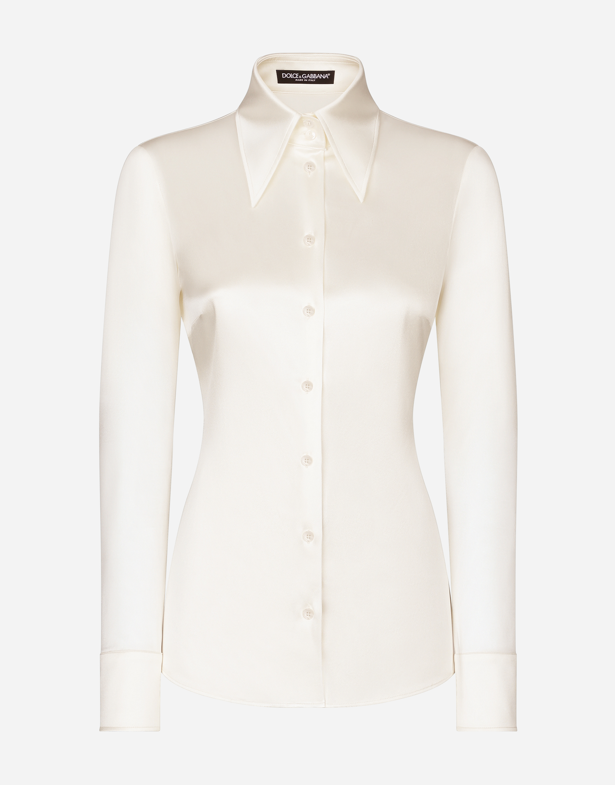 KIM DOLCE&GABBANA Satin shirt in White for Women 