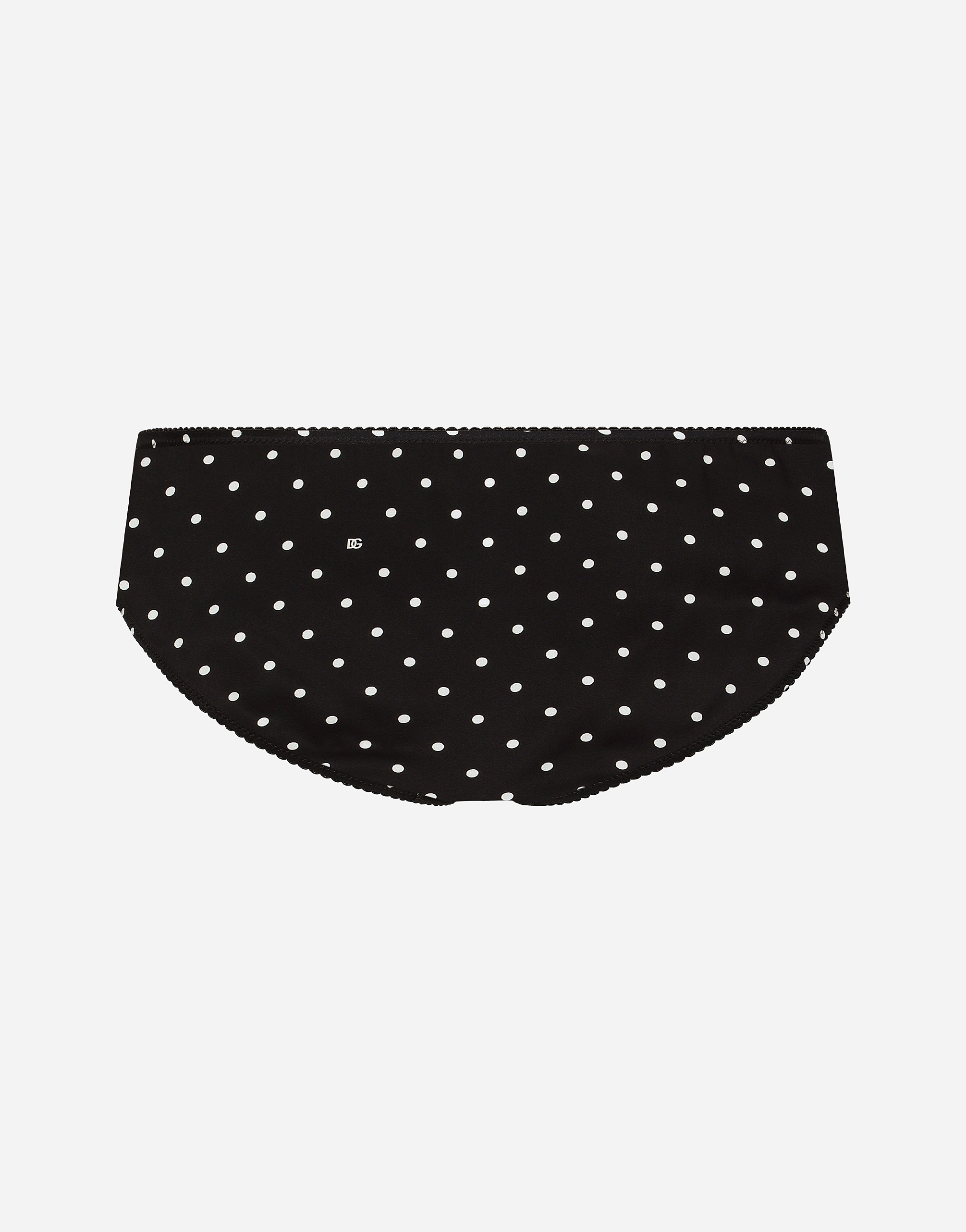 Shop Dolce & Gabbana Polka-dot Silk Panties In プリ