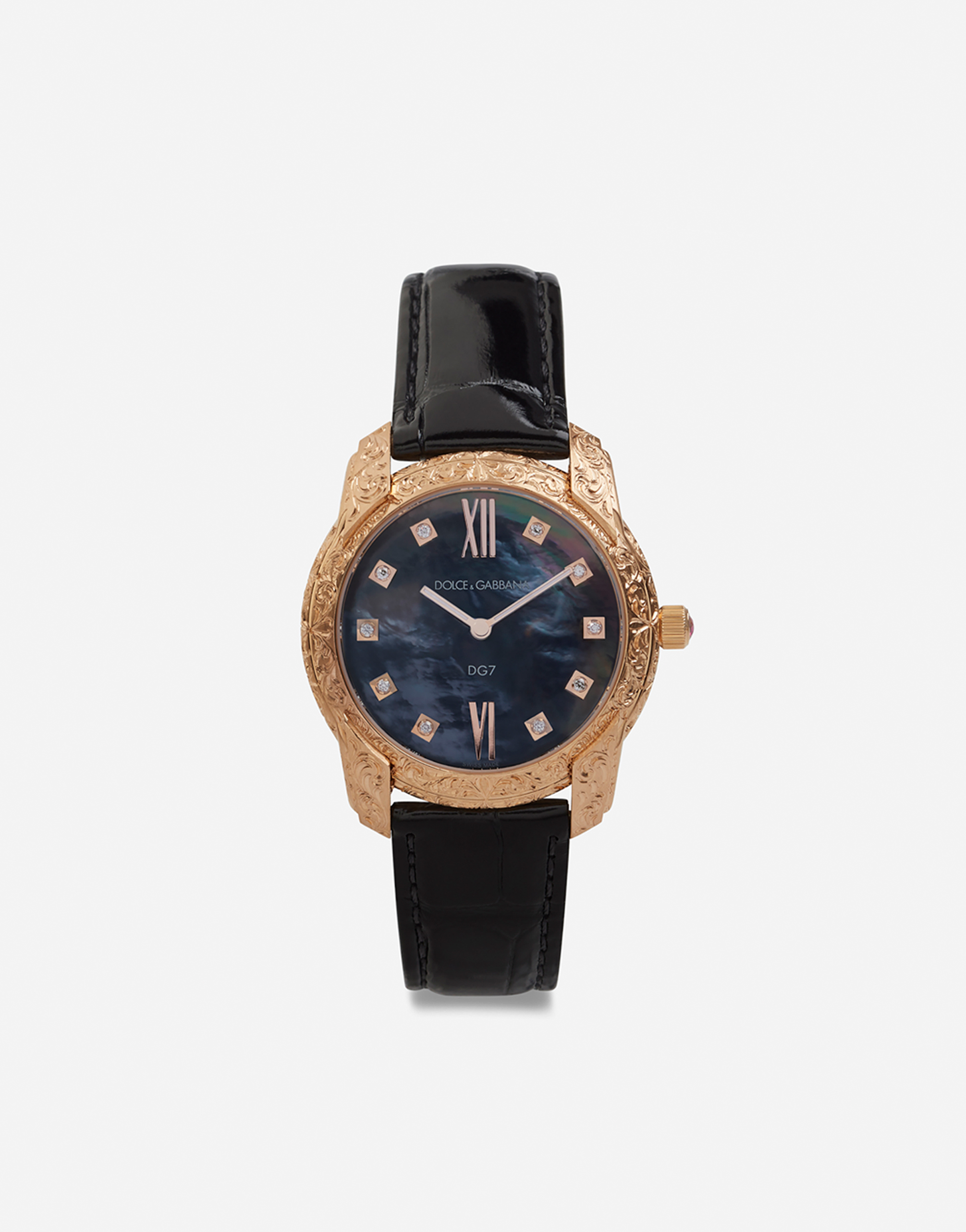 Dolce and gabbana top sofia pink gold watch