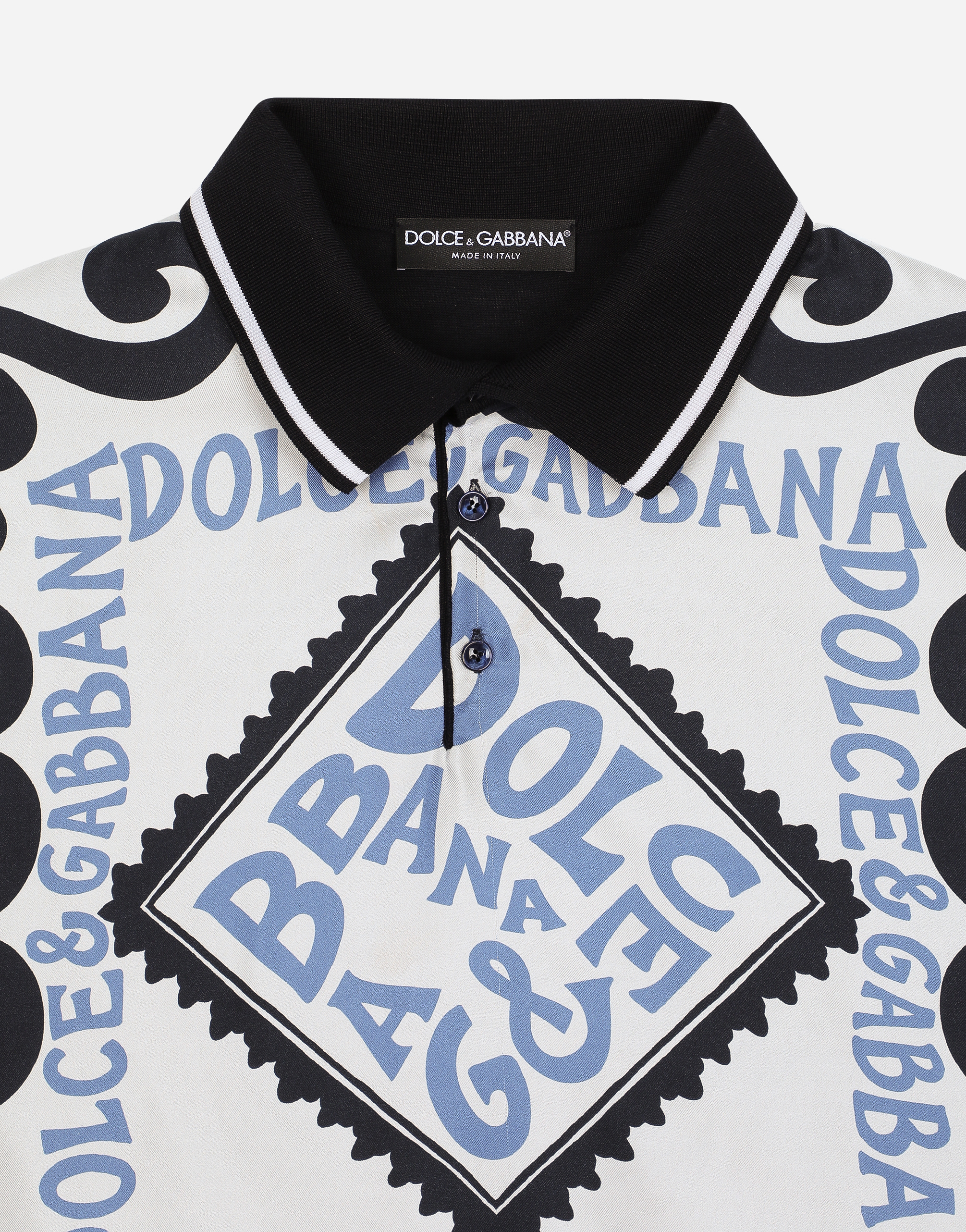 Shop Dolce & Gabbana Polo Manica Corta In ブルー