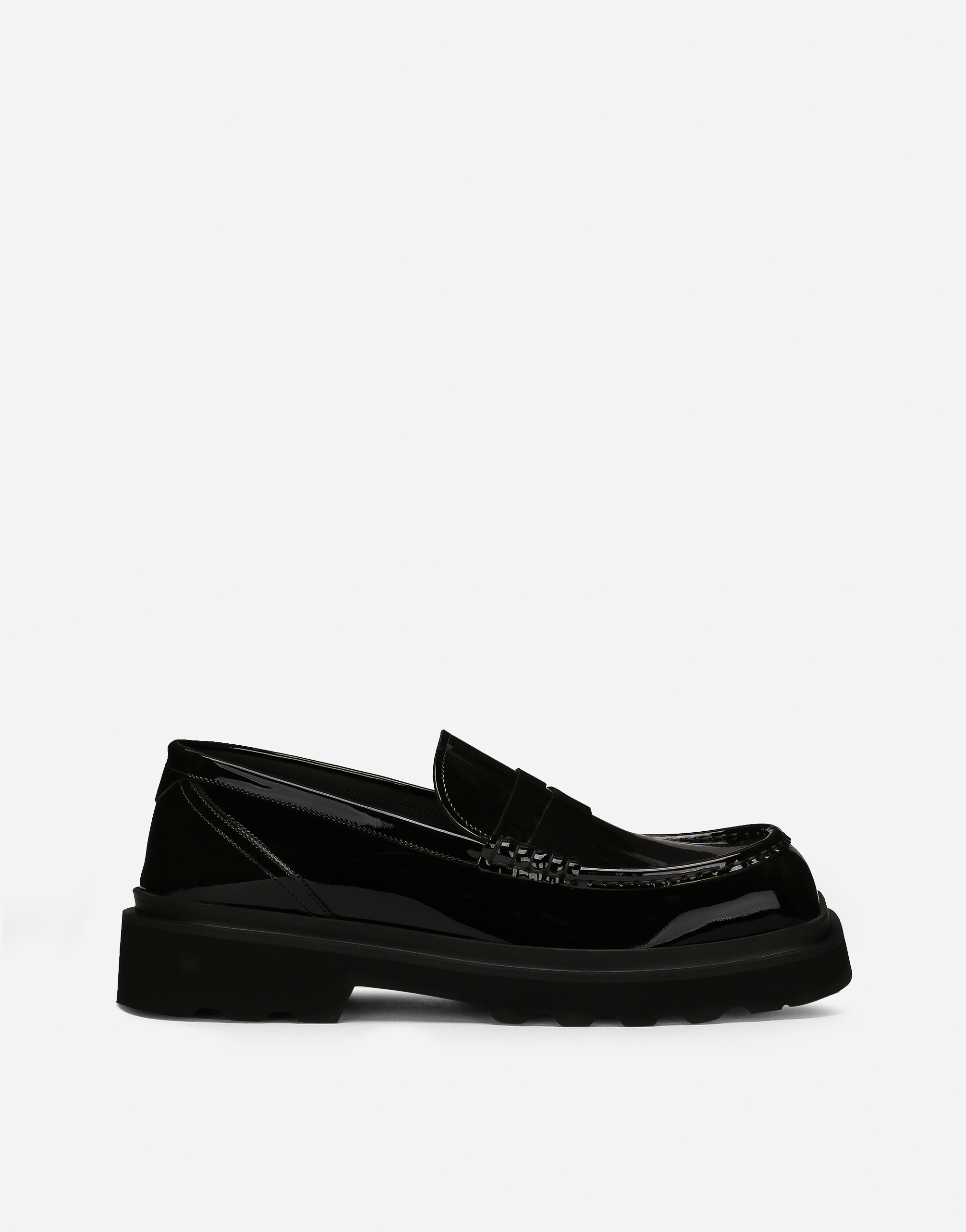 Dolce amp; Gabbana leopard print calf hair loafers - Black